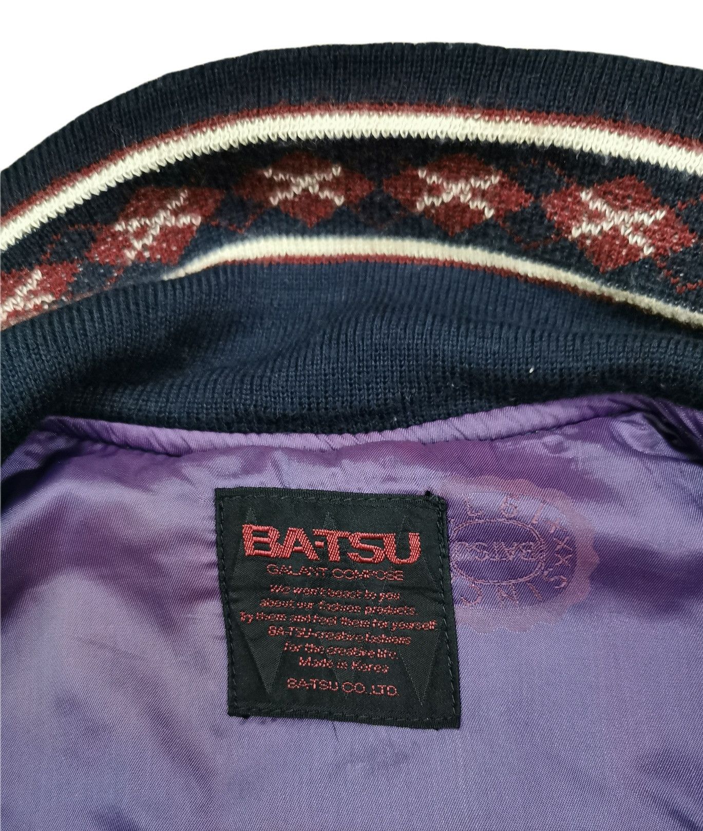 Japanese Brand Batsu Leather Wool Varsity Jacket Size US M / EU 48-50 / 2 - 20 Thumbnail
