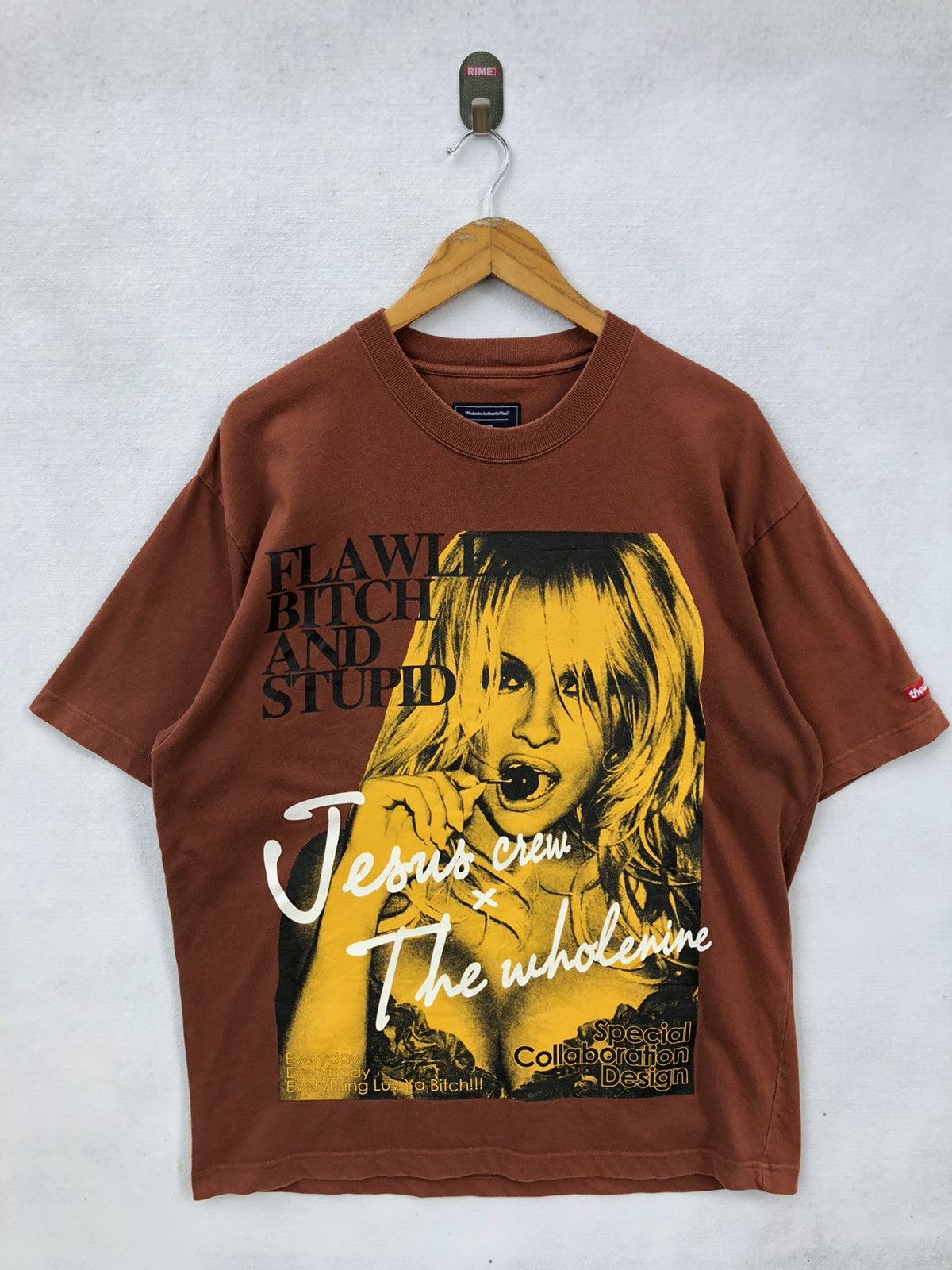 Designer × Star Of Hollywood Pamela Anderson Jesus Crew & The Wholenine Tee Size US XL / EU 56 / 4 - 1 Thumbnail
