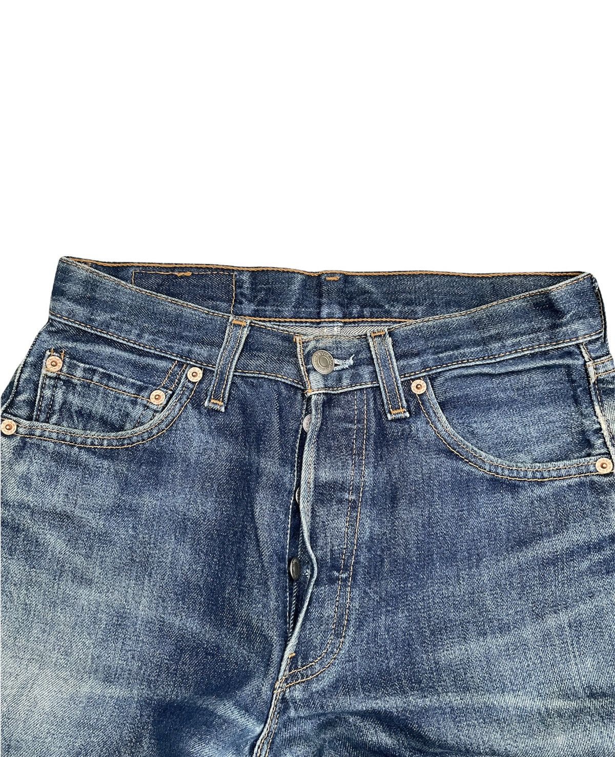 Levi's × Vintage Levi’s 501 e 1998 Usa Aging Wash & Distressed Size US 28 / EU 44 - 7 Thumbnail