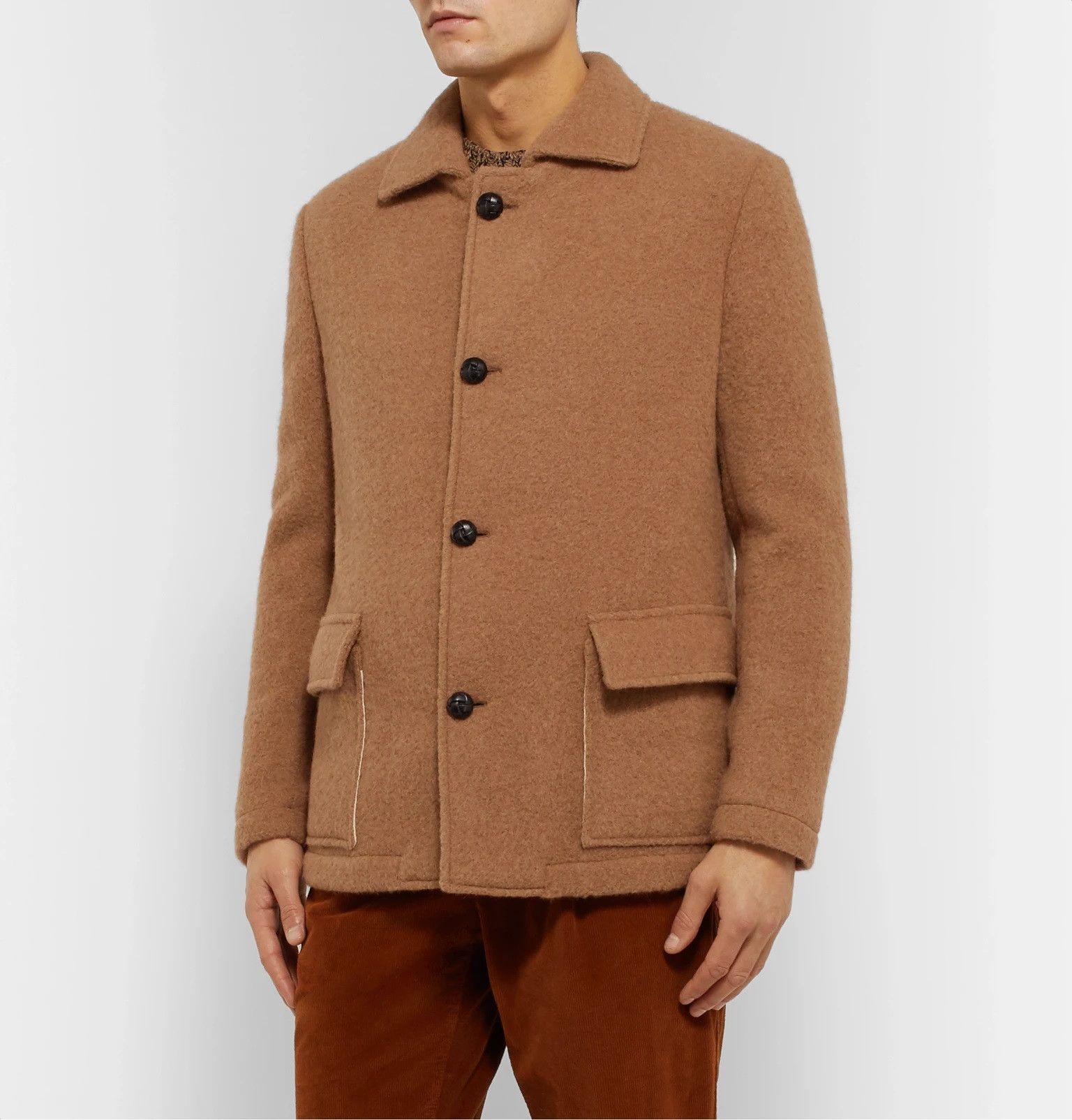 MP Massimo Piombo Massimo Piombo Klee Jacket - Camel Alpaca Size US S / EU 44-46 / 1 - 2 Thumbnail