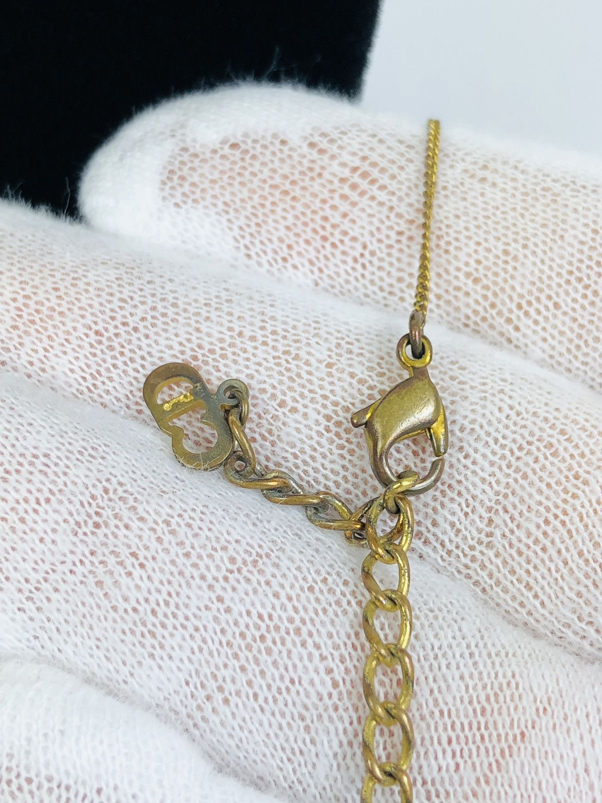 Dior lock necklace