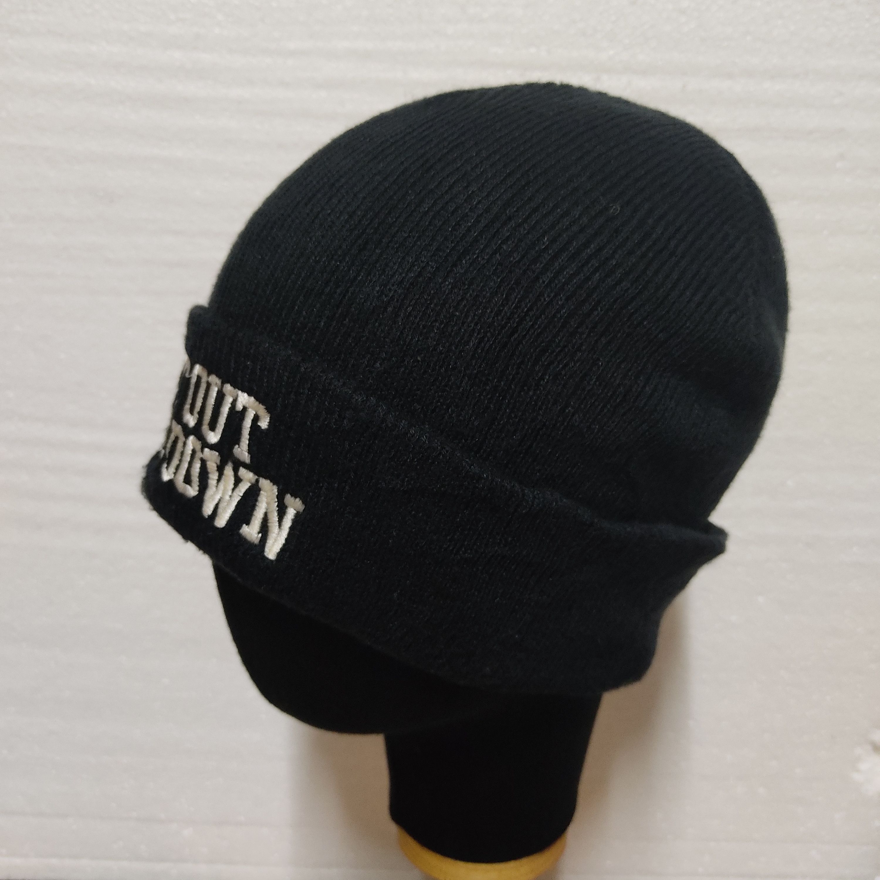 Japanese Brand " Get Out Fuck Down " Black Beanie Hats Size ONE SIZE - 2 Thumbnail