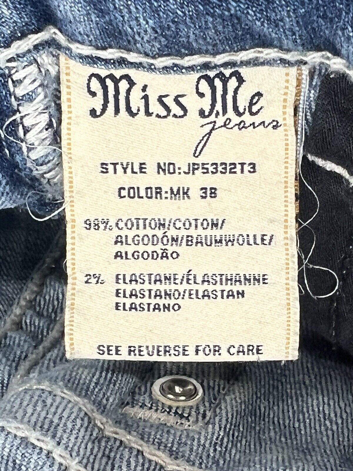 Miss Me Miss Me Straight Cut Jeans JP5332T3 Women's Size 26 Size 26" / US 2 / IT 38 - 5 Thumbnail