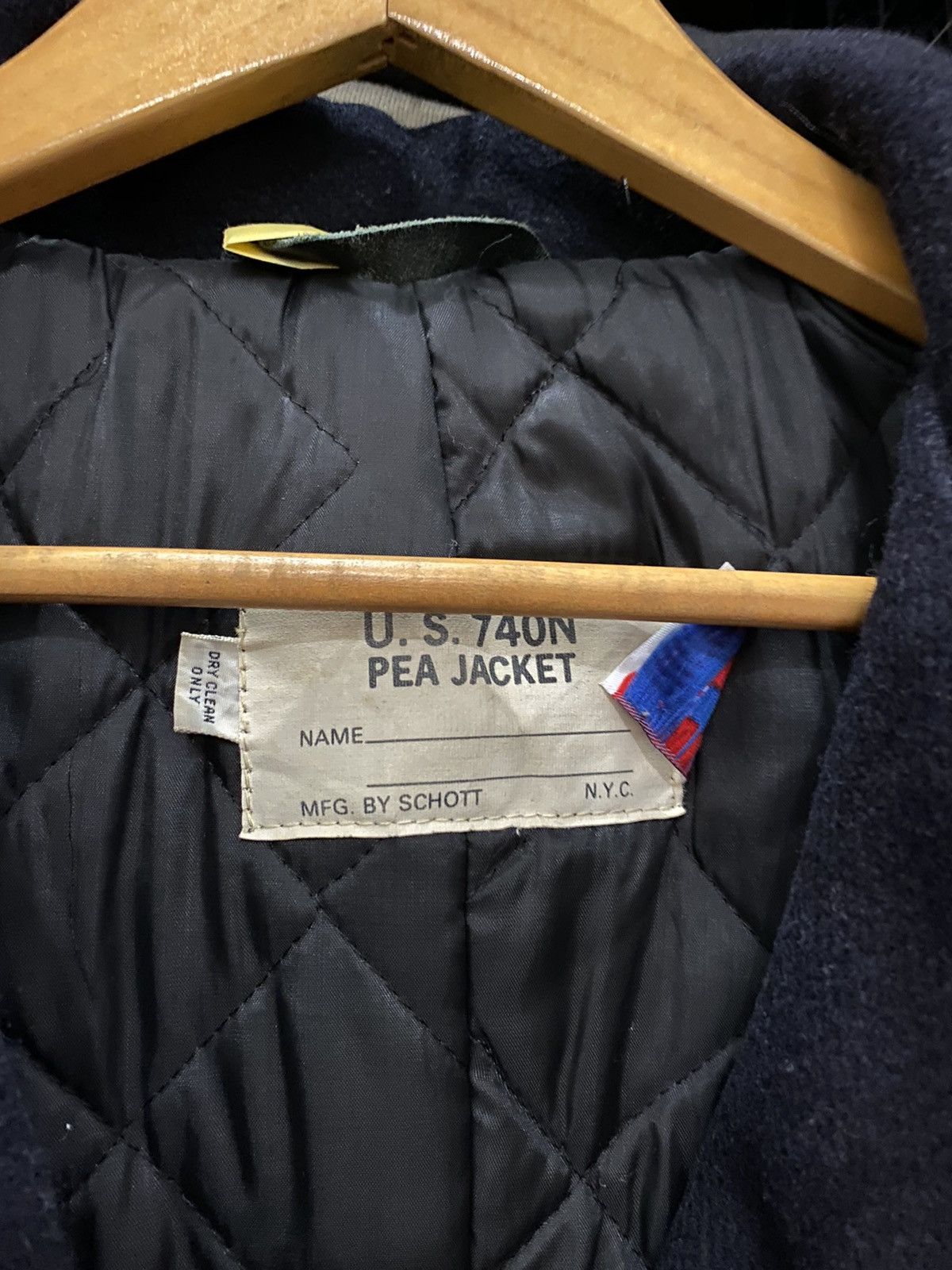 Schott US 740N PEA JACKET by SCHOTT Size US L / EU 52-54 / 3 - 9 Thumbnail