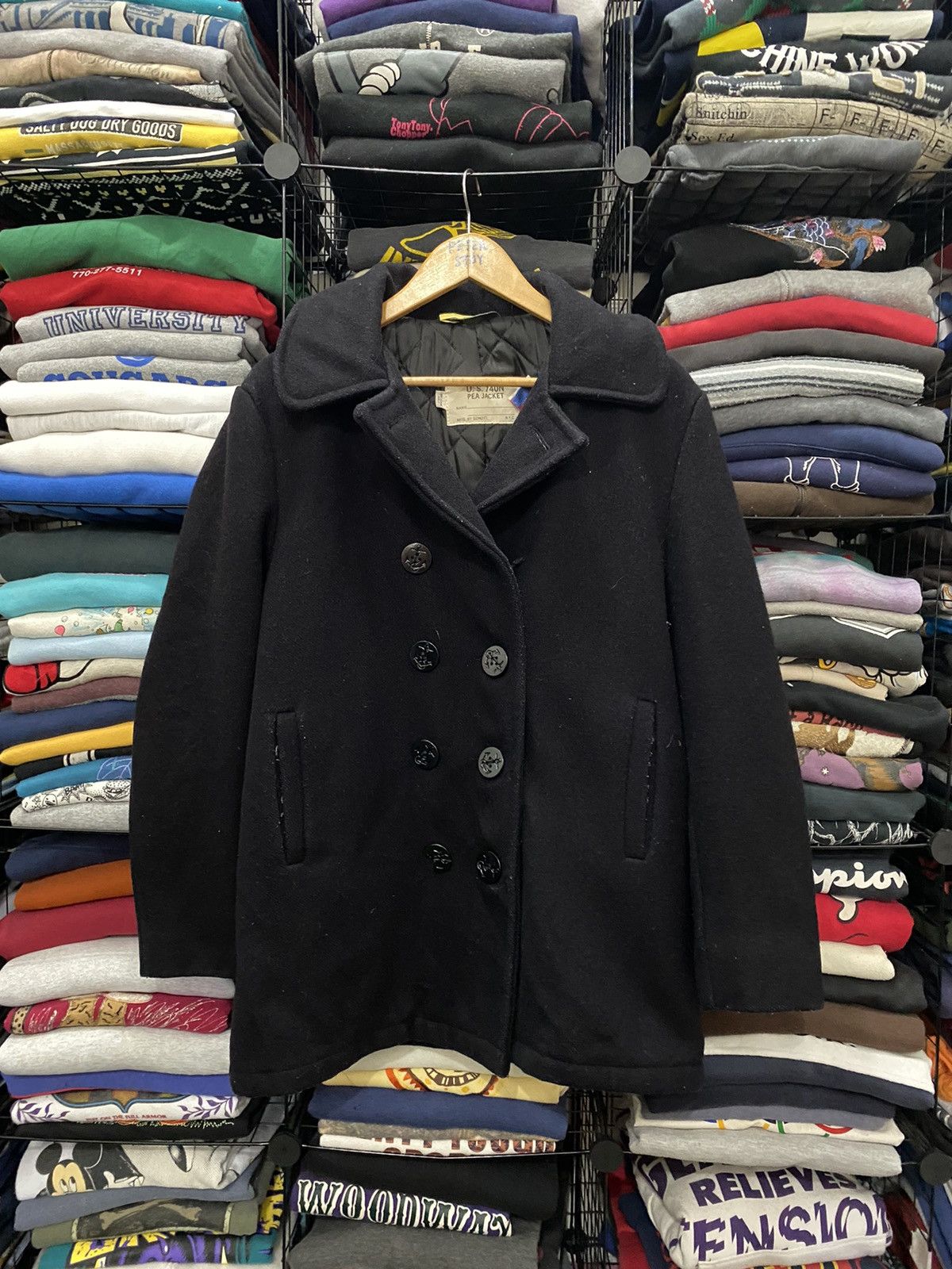 Schott US 740N PEA JACKET by SCHOTT Size US L / EU 52-54 / 3 - 1 Thumbnail