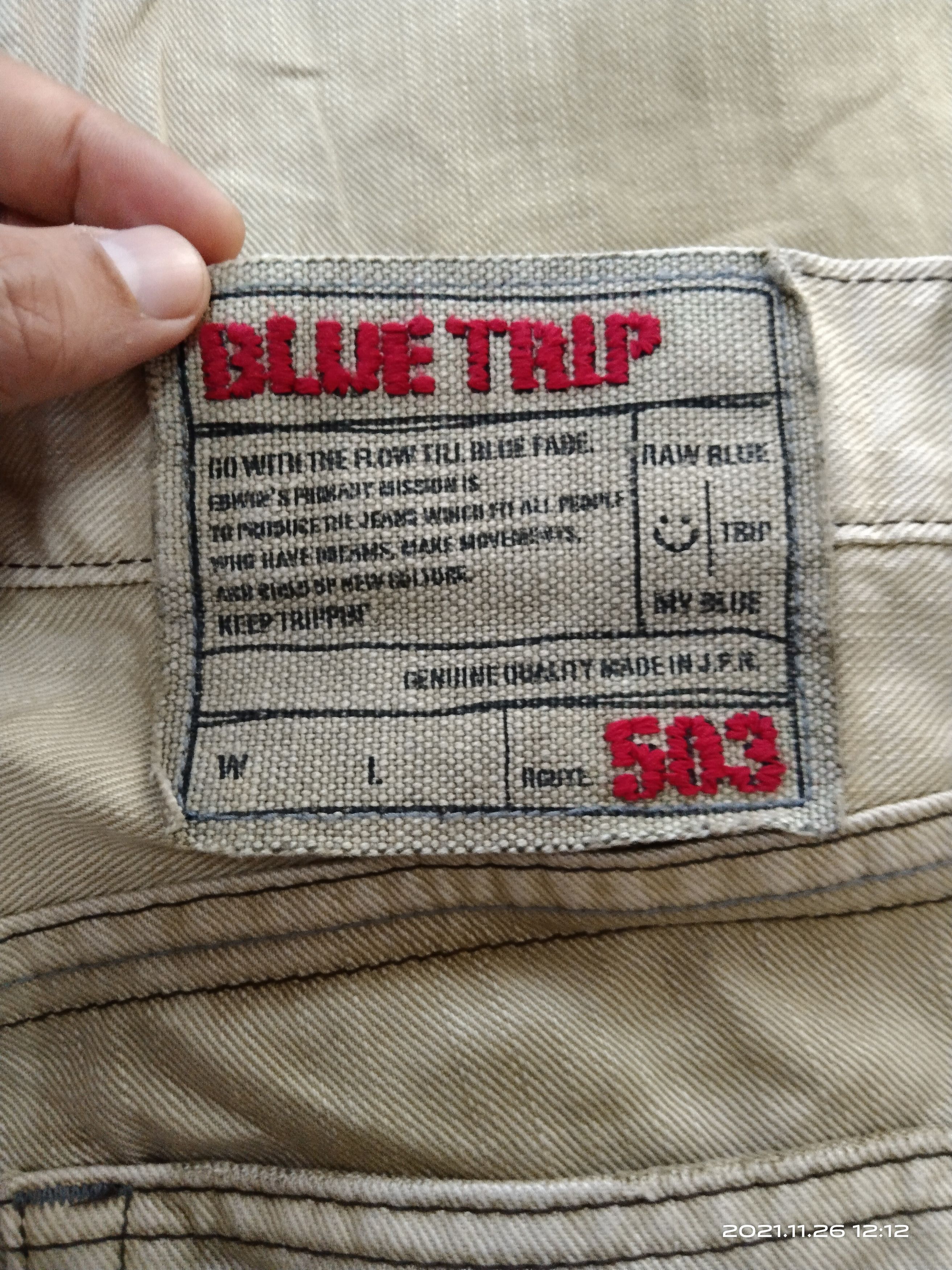 Other SUPER SICK WASHED BROWN EDWIN MADE IN JAPAN Size US 31 - 7 Thumbnail