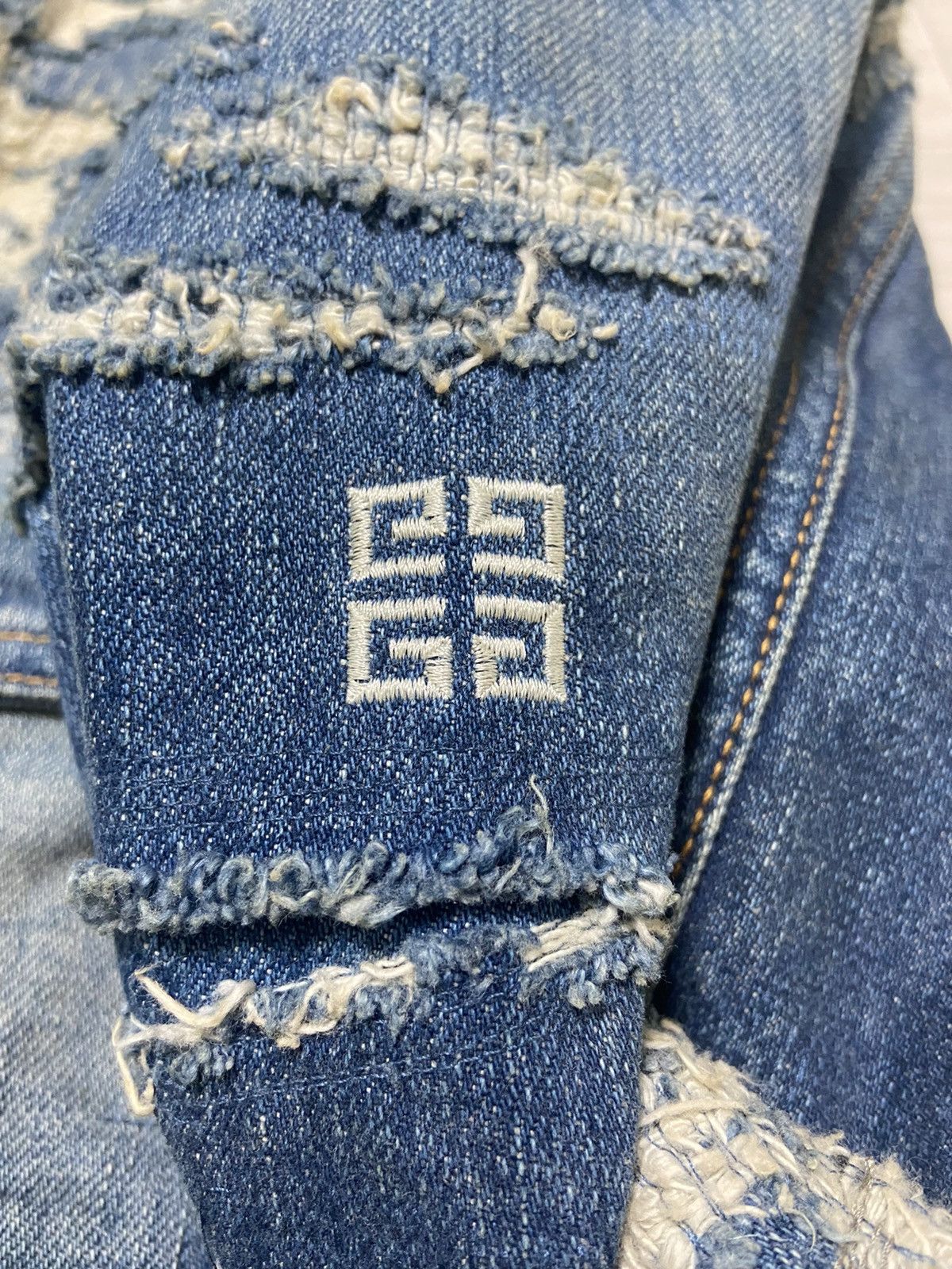 Givenchy S Givenchy Distressed moleskin boro denim jacket Size US S / EU 44-46 / 1 - 4 Thumbnail