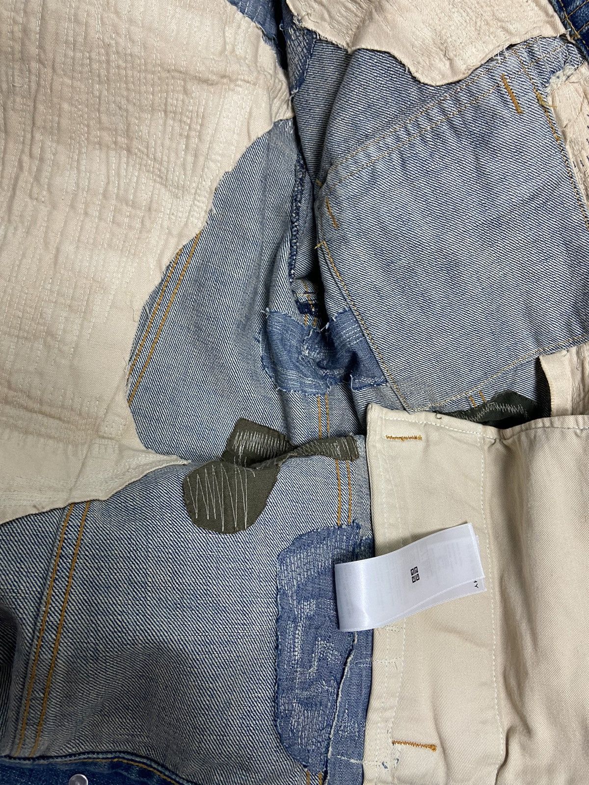 Givenchy S Givenchy Distressed moleskin boro denim jacket Size US S / EU 44-46 / 1 - 9 Thumbnail