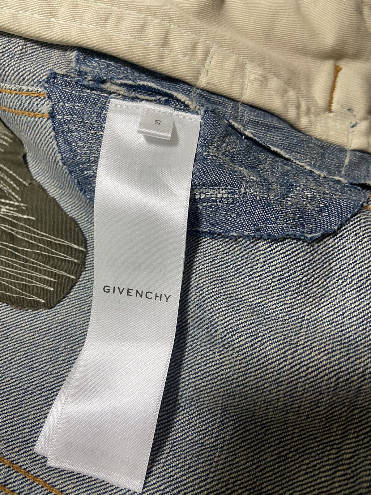 Givenchy S Givenchy Distressed moleskin boro denim jacket Size US S / EU 44-46 / 1 - 7 Thumbnail