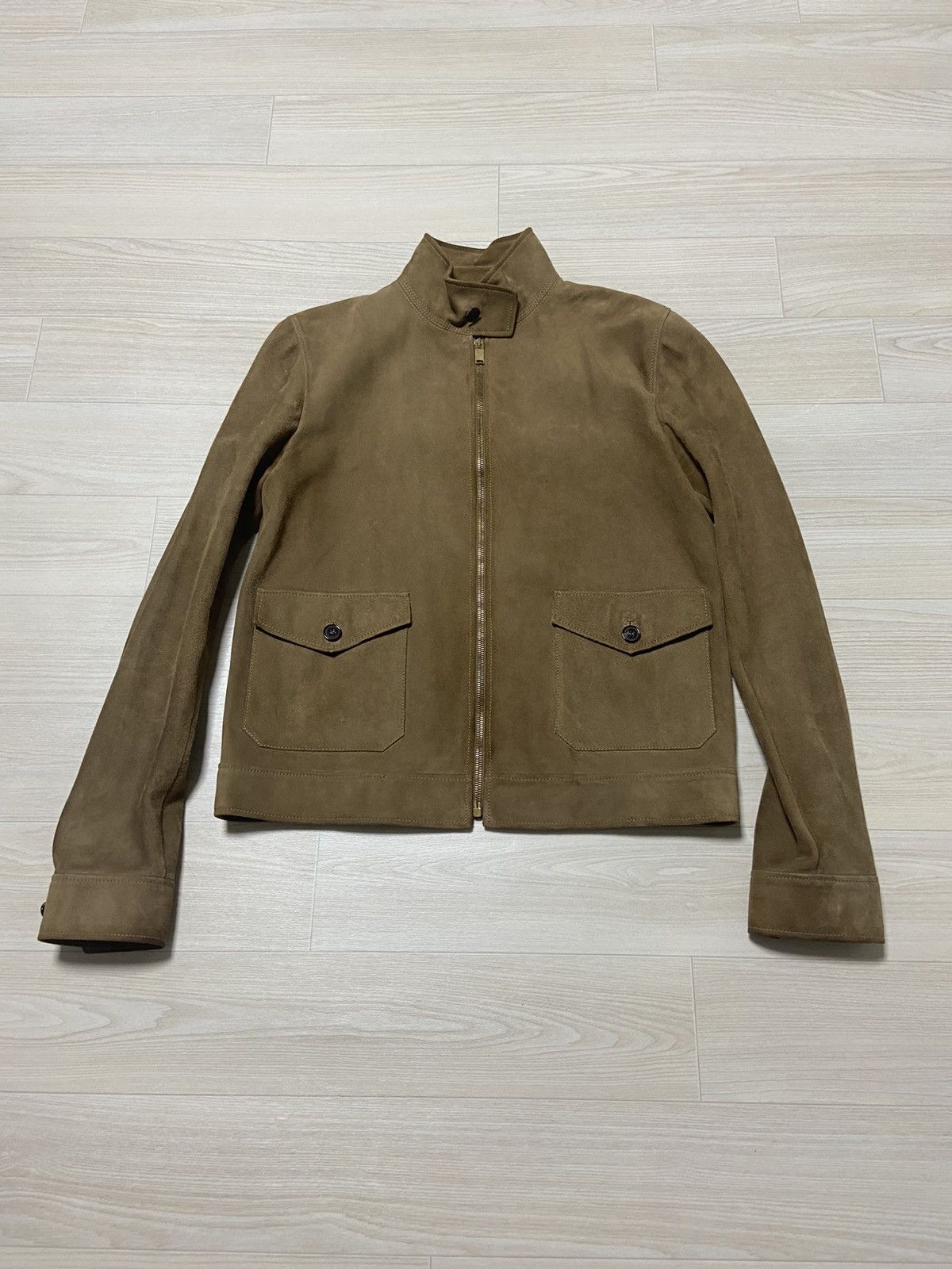 Saint Laurent Paris 48 Saint laurent ss14 suede leather jacket 