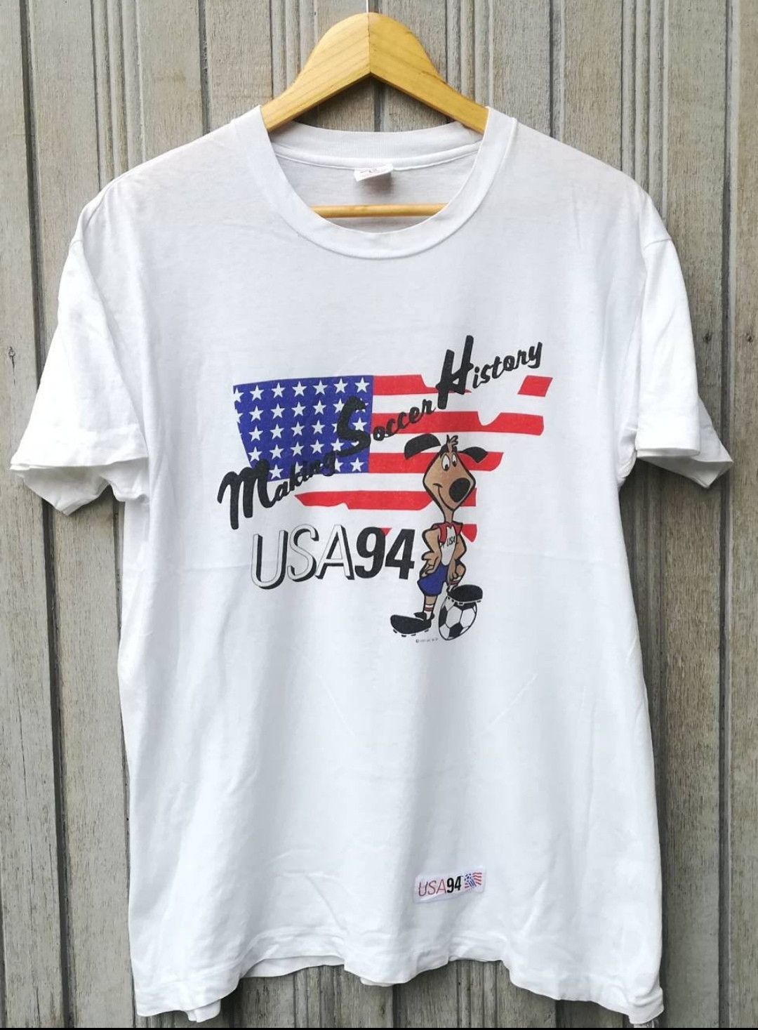 Vintage Vintage 1994 USA Soccer World Cup T-Shirt Size US S / EU 44-46 / 1 - 1 Thumbnail