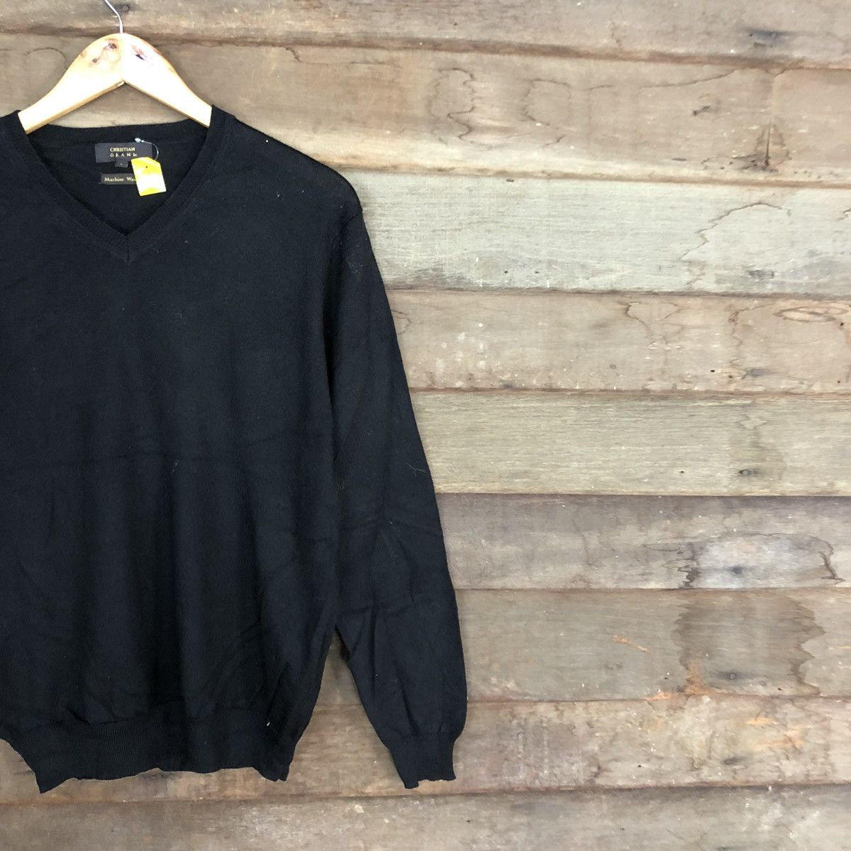 Homespun Knitwear × Japanese Brand Christian Orani Black sweatshirt knitwear #3959 Size US M / EU 48-50 / 2 - 5 Thumbnail