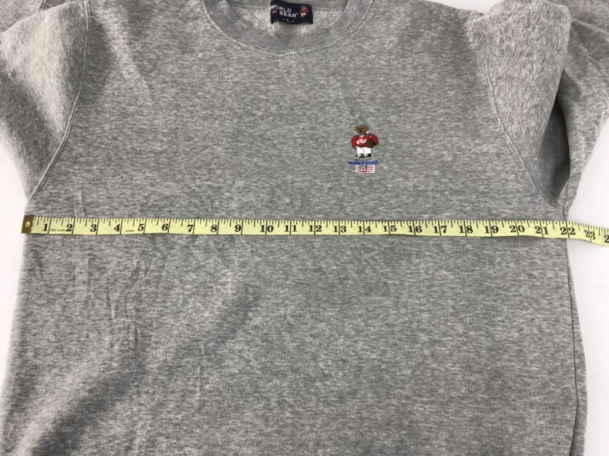 Polo Ralph Lauren 90s World Bear USA Polo Sweatshirt Embroidery Logo Crewneck Size US L / EU 52-54 / 3 - 7 Thumbnail