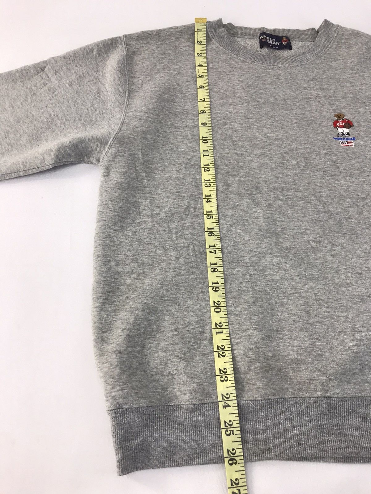 Polo Ralph Lauren 90s World Bear USA Polo Sweatshirt Embroidery Logo Crewneck Size US L / EU 52-54 / 3 - 8 Thumbnail
