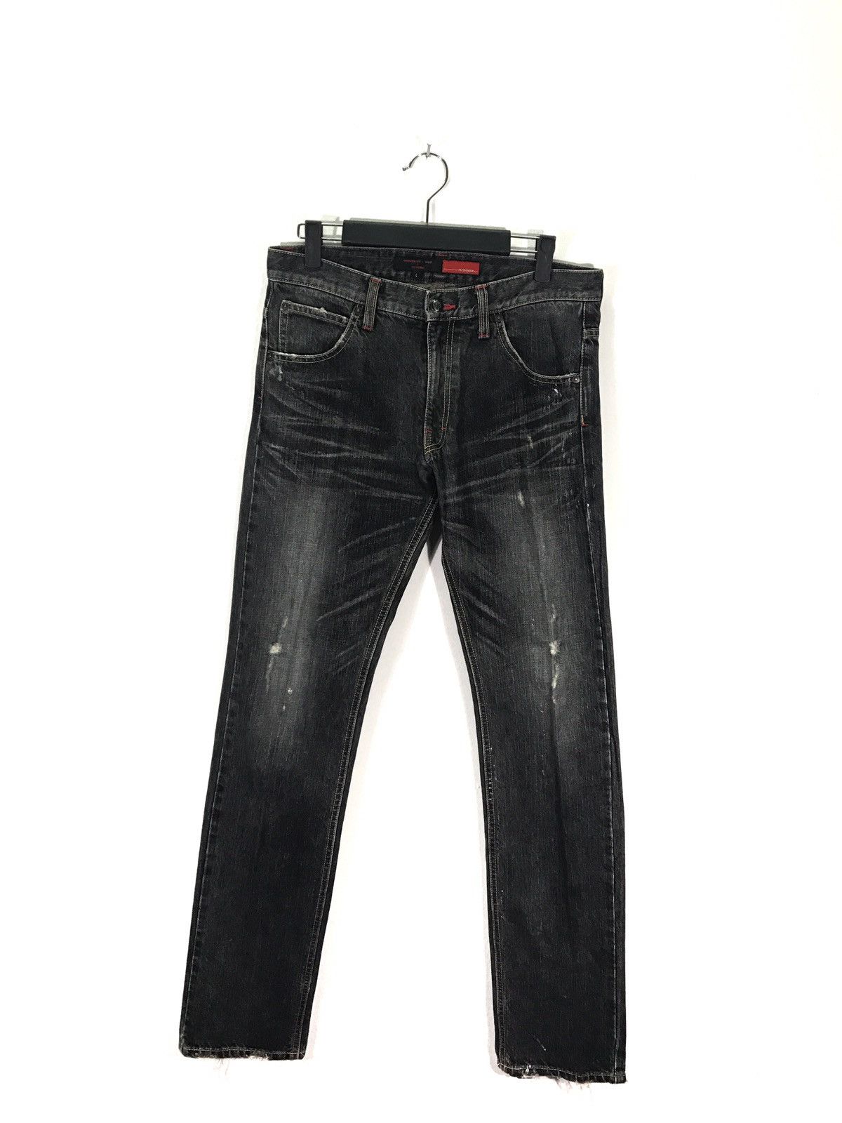 Japanese Brand Araiyan Skinny Distressed Denim Jeans Made In Japan Size US 32 / EU 48 - 1 Thumbnail