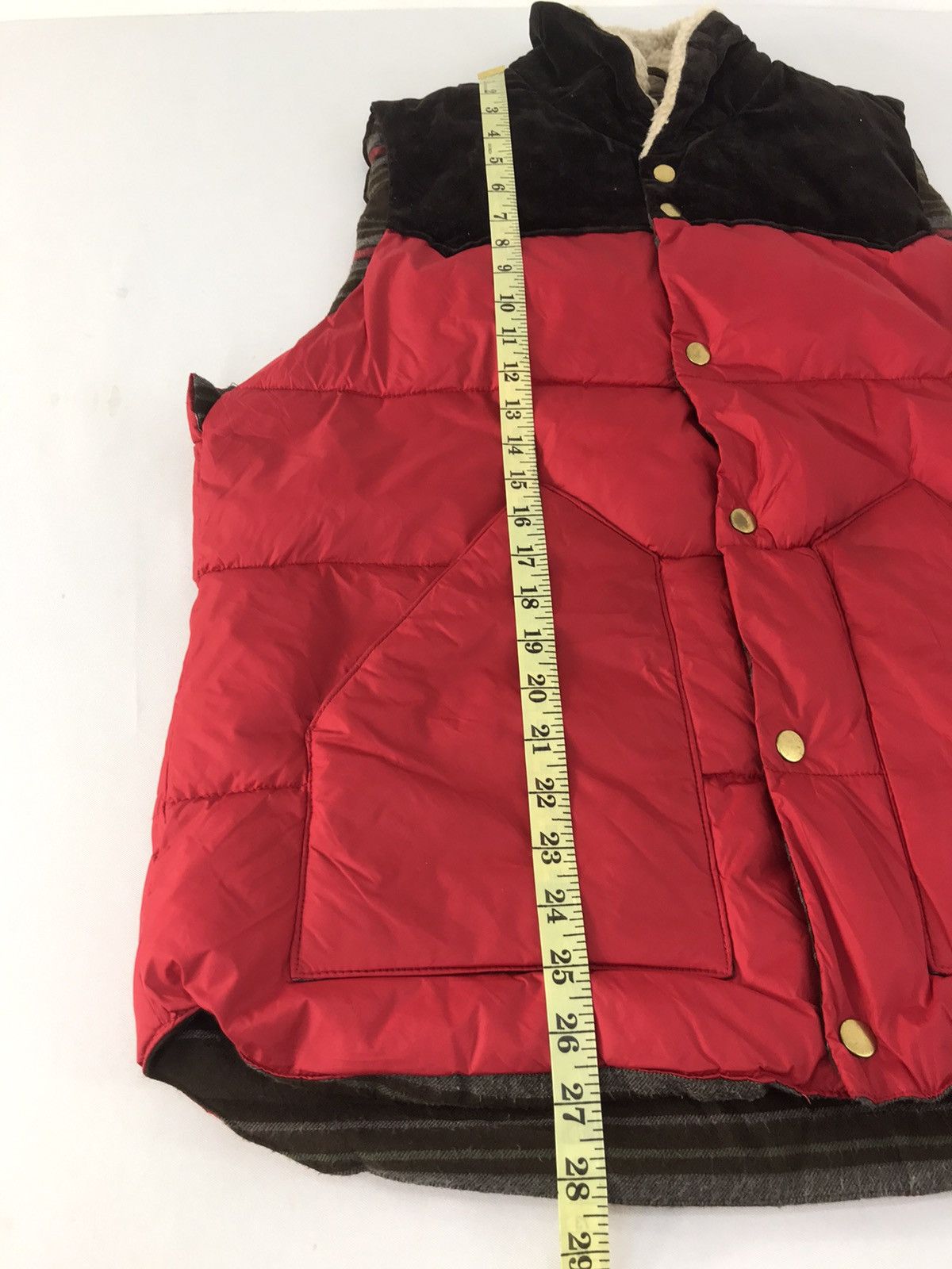 Grailed × Japanese Brand Vintage Puffer Vest Insulated Wool Quilted Striped Inner Size US XL / EU 56 / 4 - 9 Thumbnail