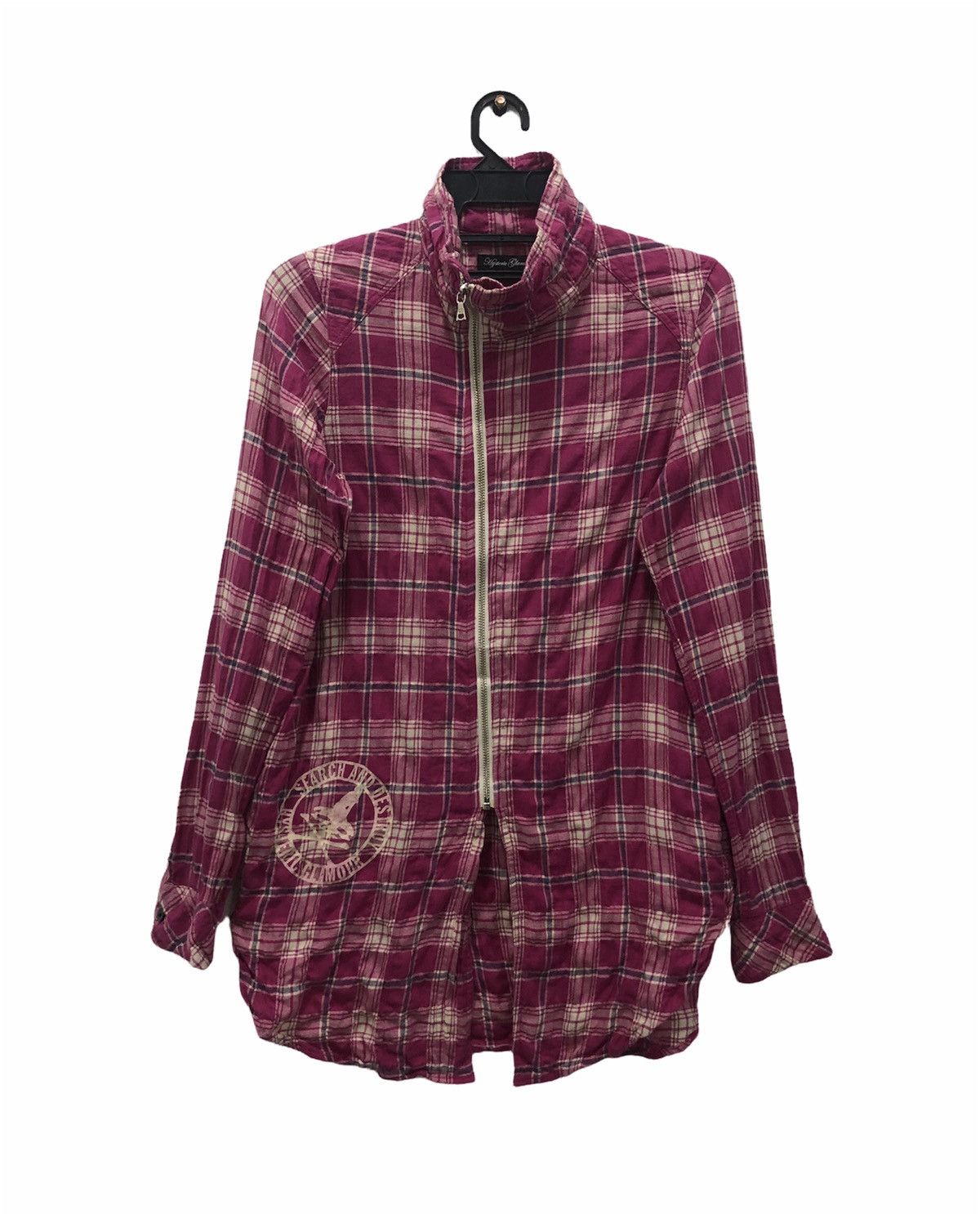 Hysteric Glamour Hysteric Glamour Search and Destroy Plaid ZipUp Shirt Jacket Size US S / EU 44-46 / 1 - 1 Thumbnail