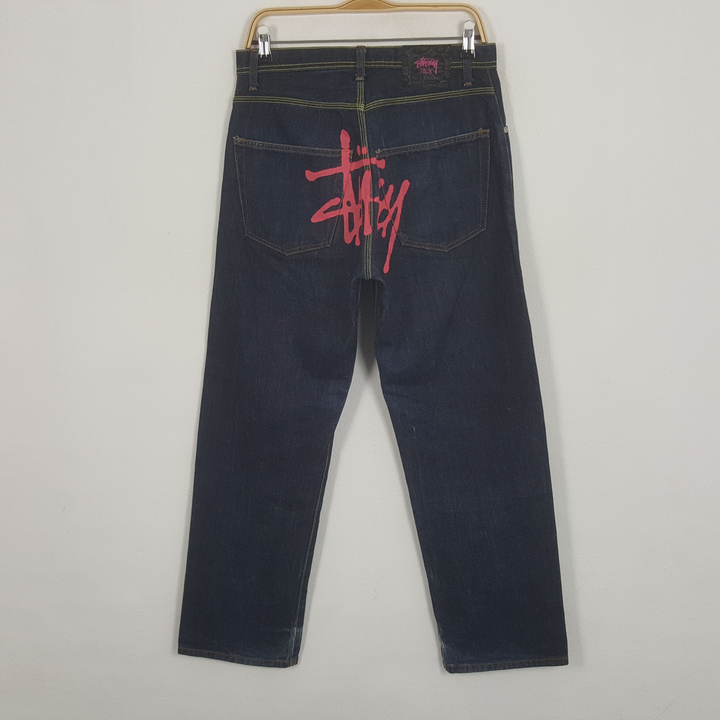 Stussy × Vintage Vintage Stussy Custom Nice Art Denim Jeans Size US 30 / EU 46 - 1 Thumbnail