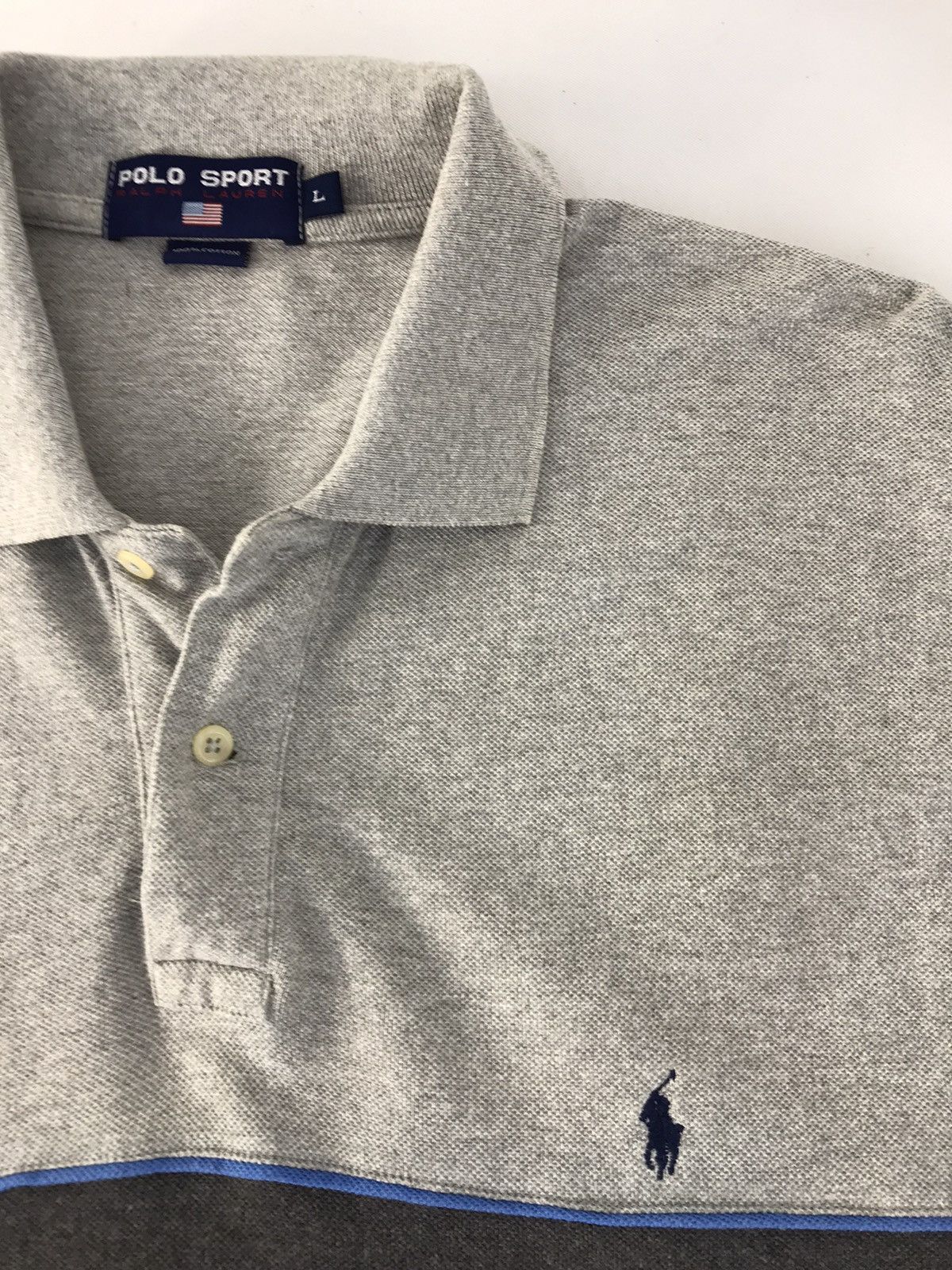 Polo Ralph Lauren × Vintage Vintage Polo Sport Ralph Lauren two Tones Colour Design Size US L / EU 52-54 / 3 - 4 Thumbnail