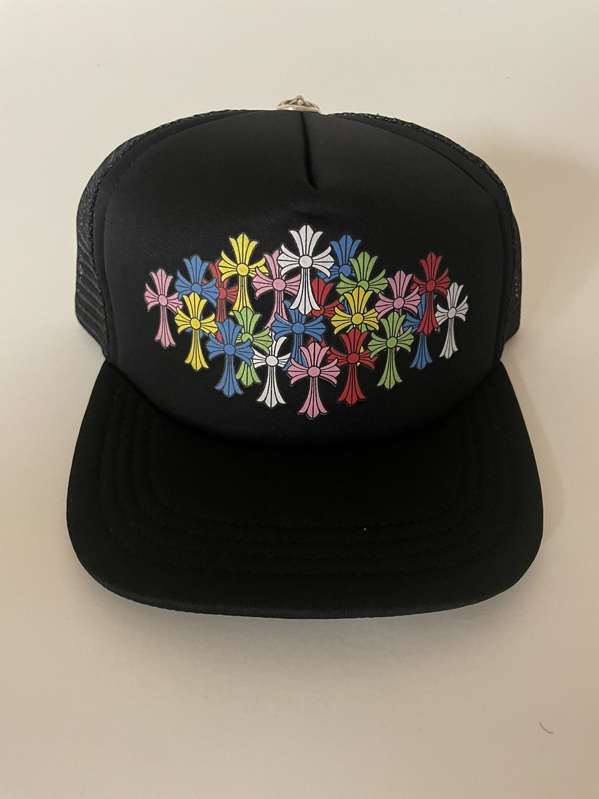 Chrome Hearts Multi Color Cross Trucker Hat Rare