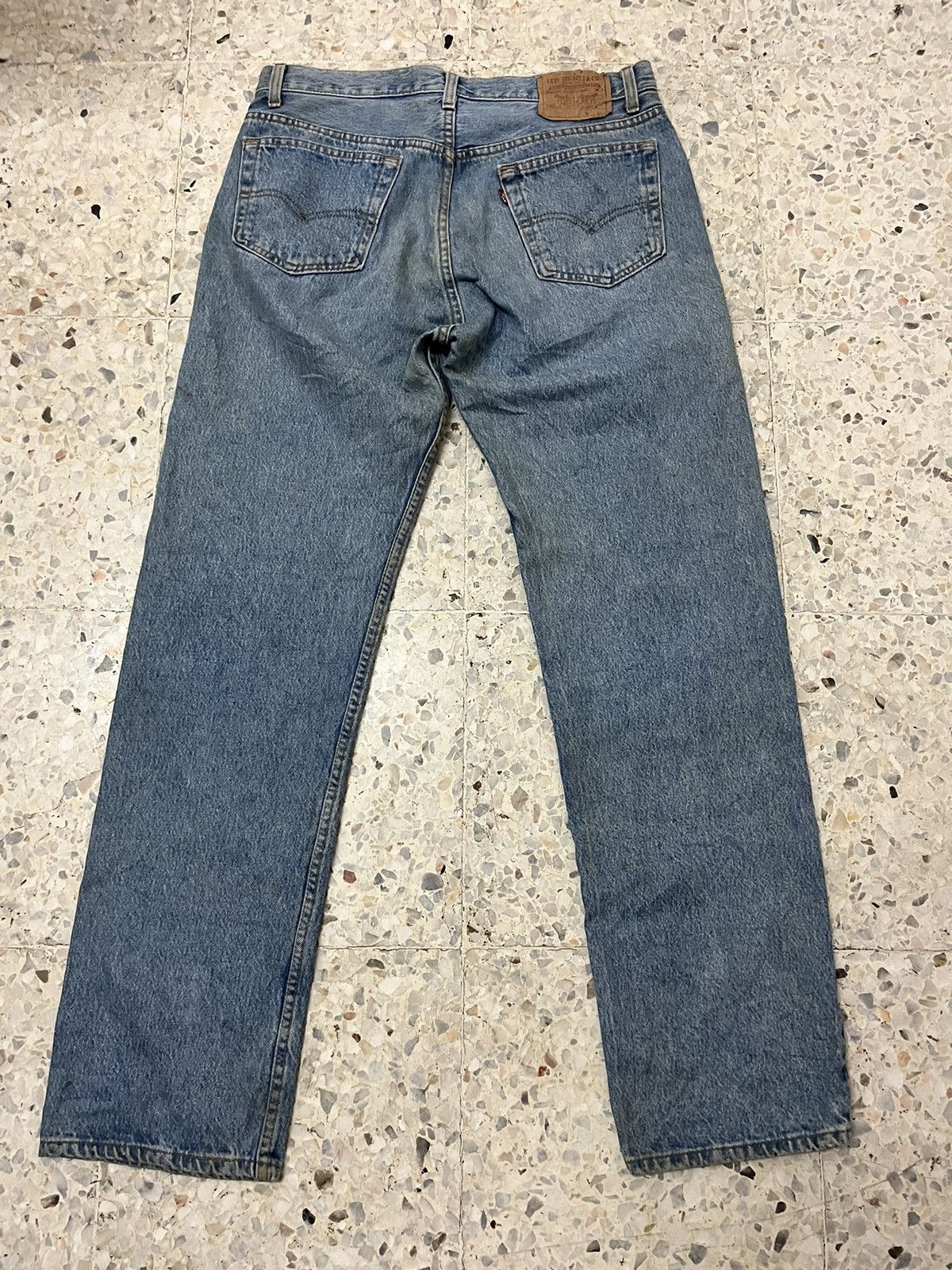 Levi's Vintage rare levi’s 90’s 501 light washed blue Size US 33 - 2 Thumbnail
