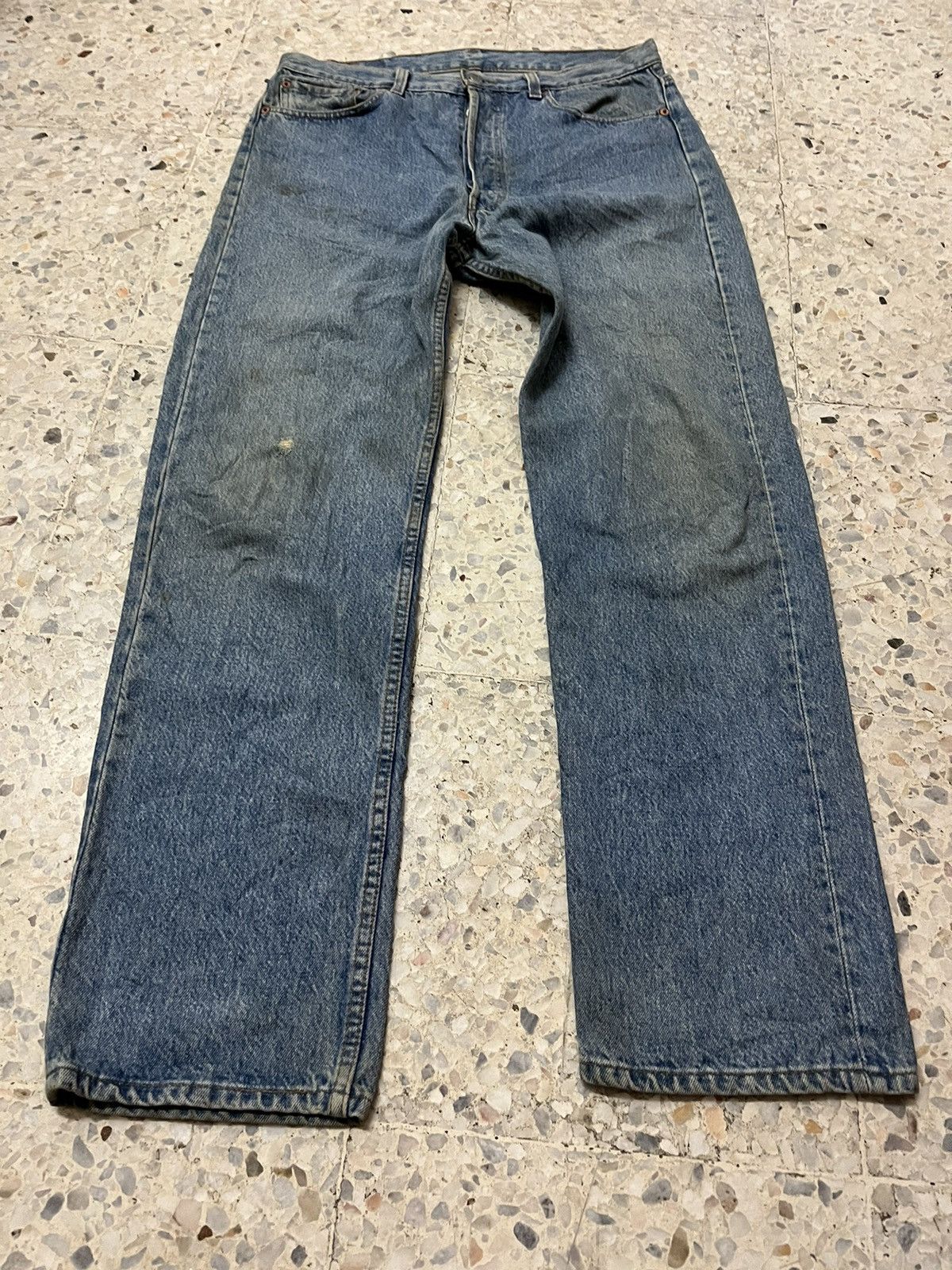 Levi's Vintage rare levi’s 90’s 501 light washed blue Size US 33 - 10 Thumbnail