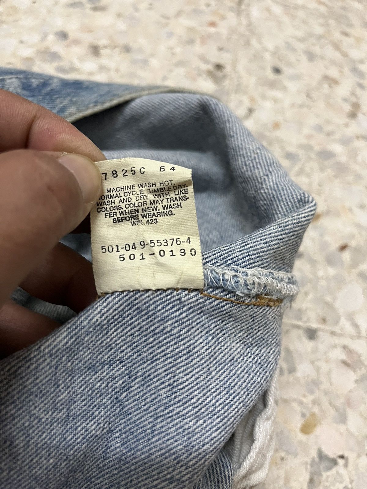 Levi's Vintage rare levi’s 90’s 501 light washed blue Size US 33 - 6 Thumbnail