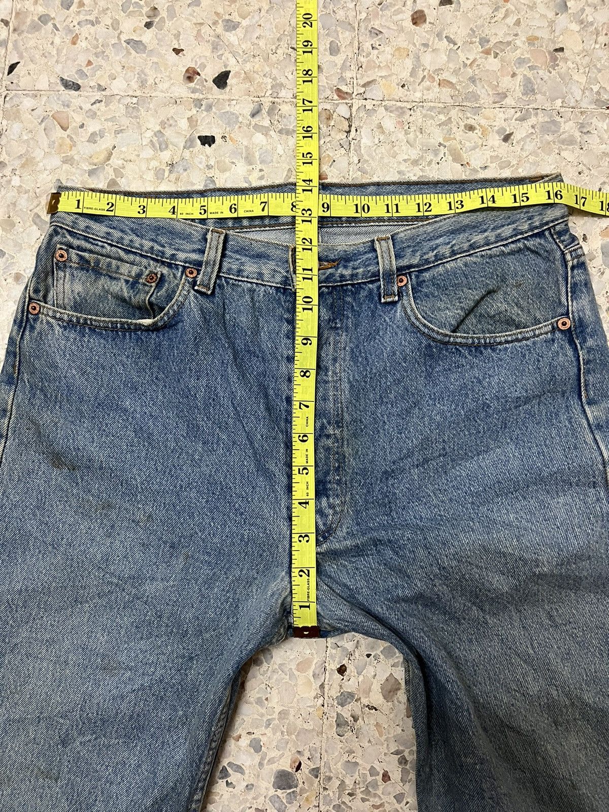 Levi's Vintage rare levi’s 90’s 501 light washed blue Size US 33 - 11 Thumbnail