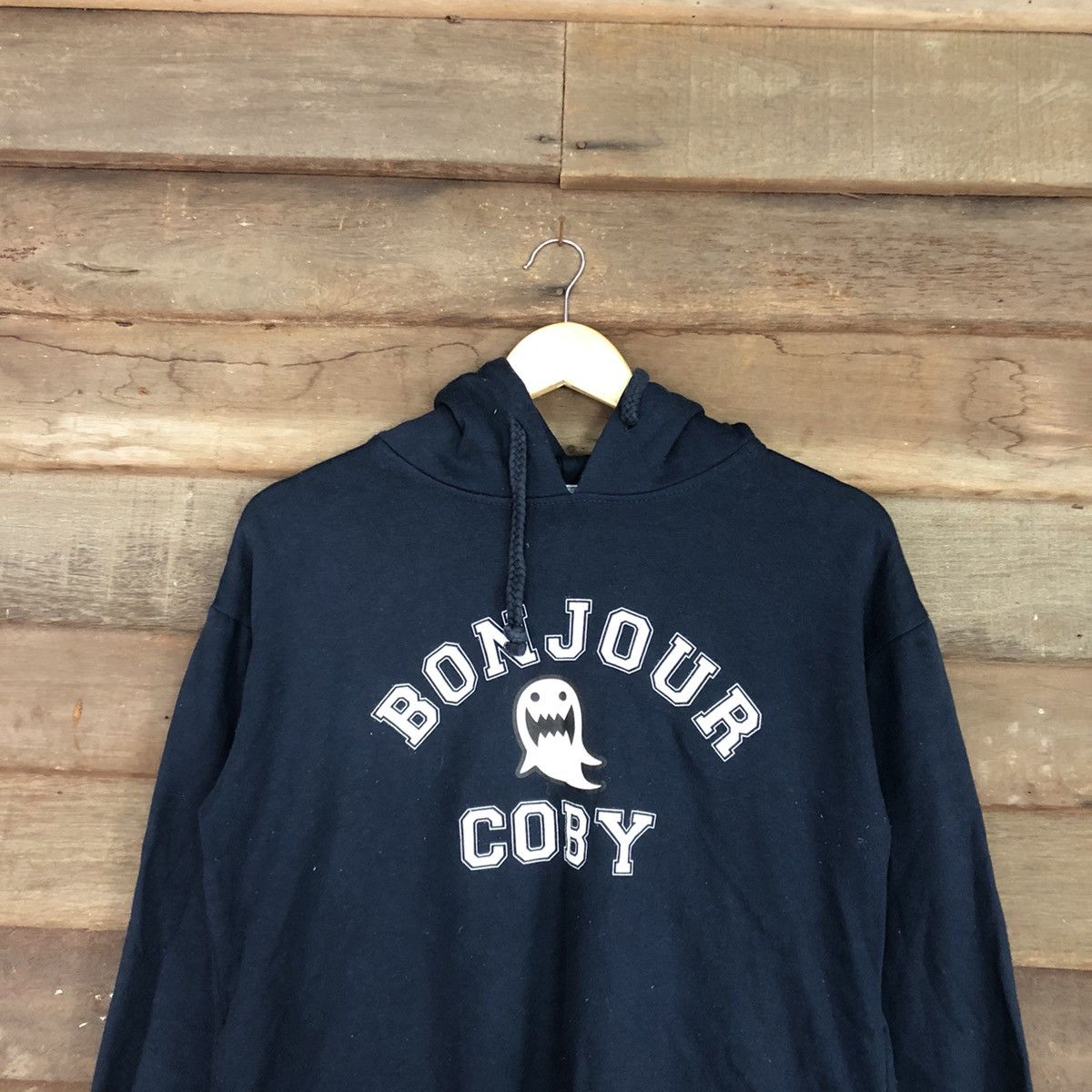 Japanese Brand Bonjour Dark Blue Hoodies #2808 Size US M / EU 48-50 / 2 - 9 Thumbnail