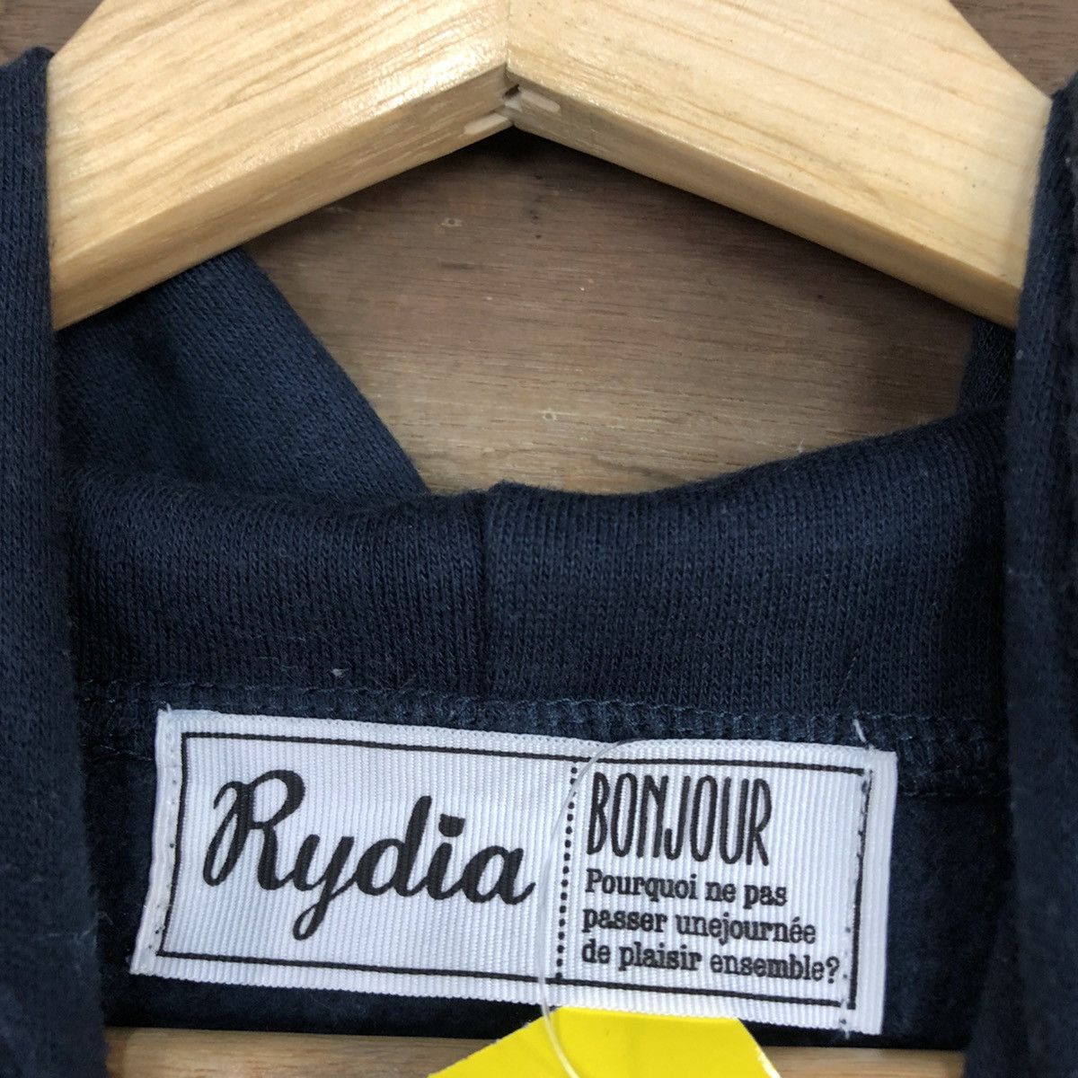 Japanese Brand Bonjour Dark Blue Hoodies #2808 Size US M / EU 48-50 / 2 - 12 Thumbnail