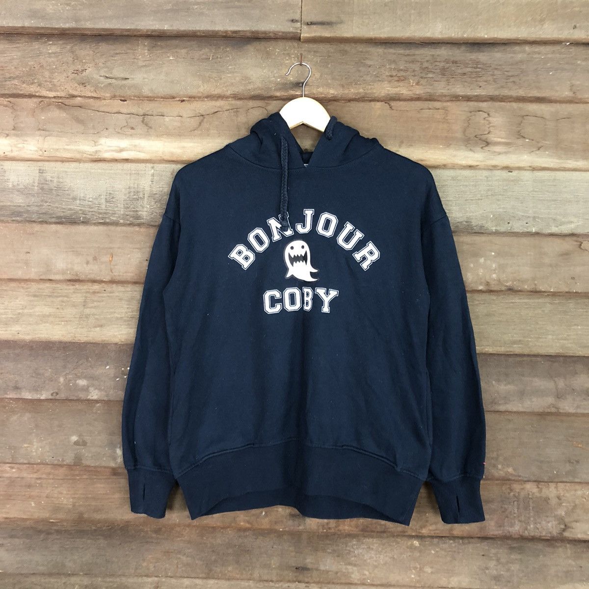 Japanese Brand Bonjour Dark Blue Hoodies #2808 Size US M / EU 48-50 / 2 - 1 Thumbnail