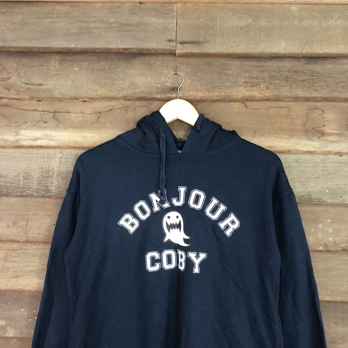 Japanese Brand Bonjour Dark Blue Hoodies #2808 Size US M / EU 48-50 / 2 - 2 Thumbnail