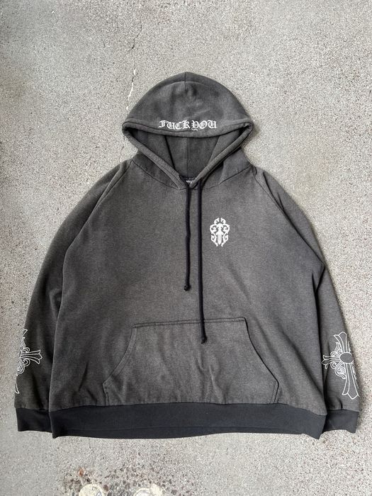 Chrome Hearts 90’s Faded Cross Thermal Hoodie | Grailed