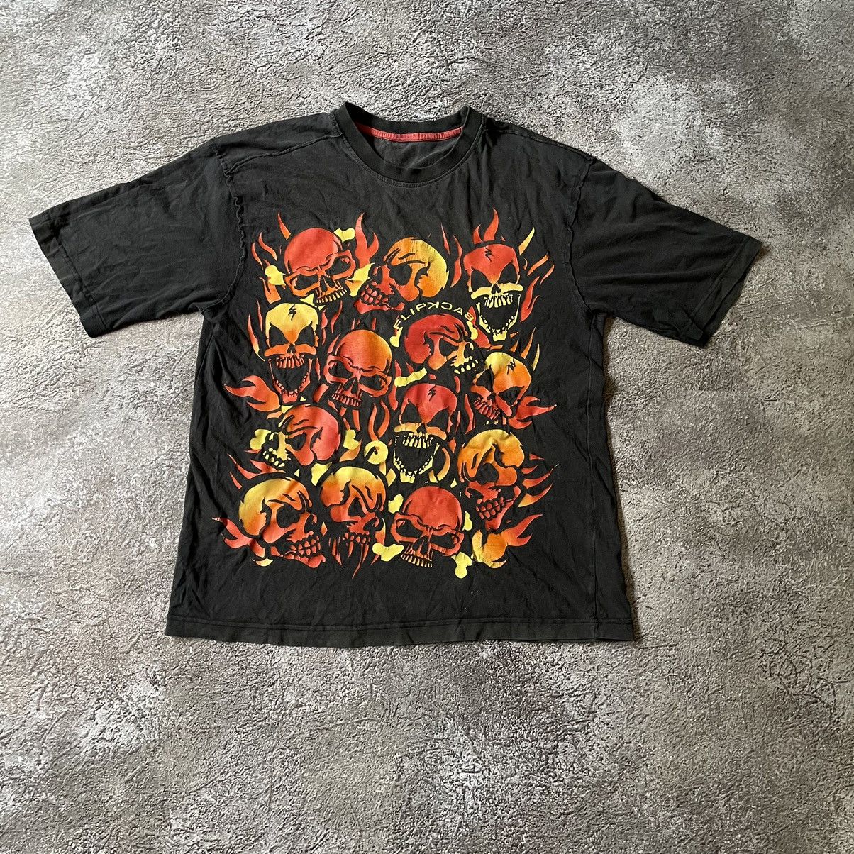 Band Tees Vintage Y2K Skeleton Scream FACE DEAD Skulls Tour Horror Tee Size US S / EU 44-46 / 1 - 2 Thumbnail