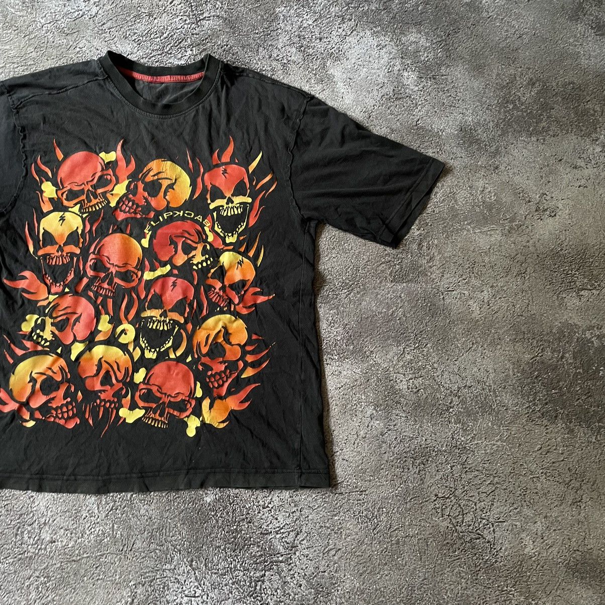 Band Tees Vintage Y2K Skeleton Scream FACE DEAD Skulls Tour Horror Tee Size US S / EU 44-46 / 1 - 3 Thumbnail