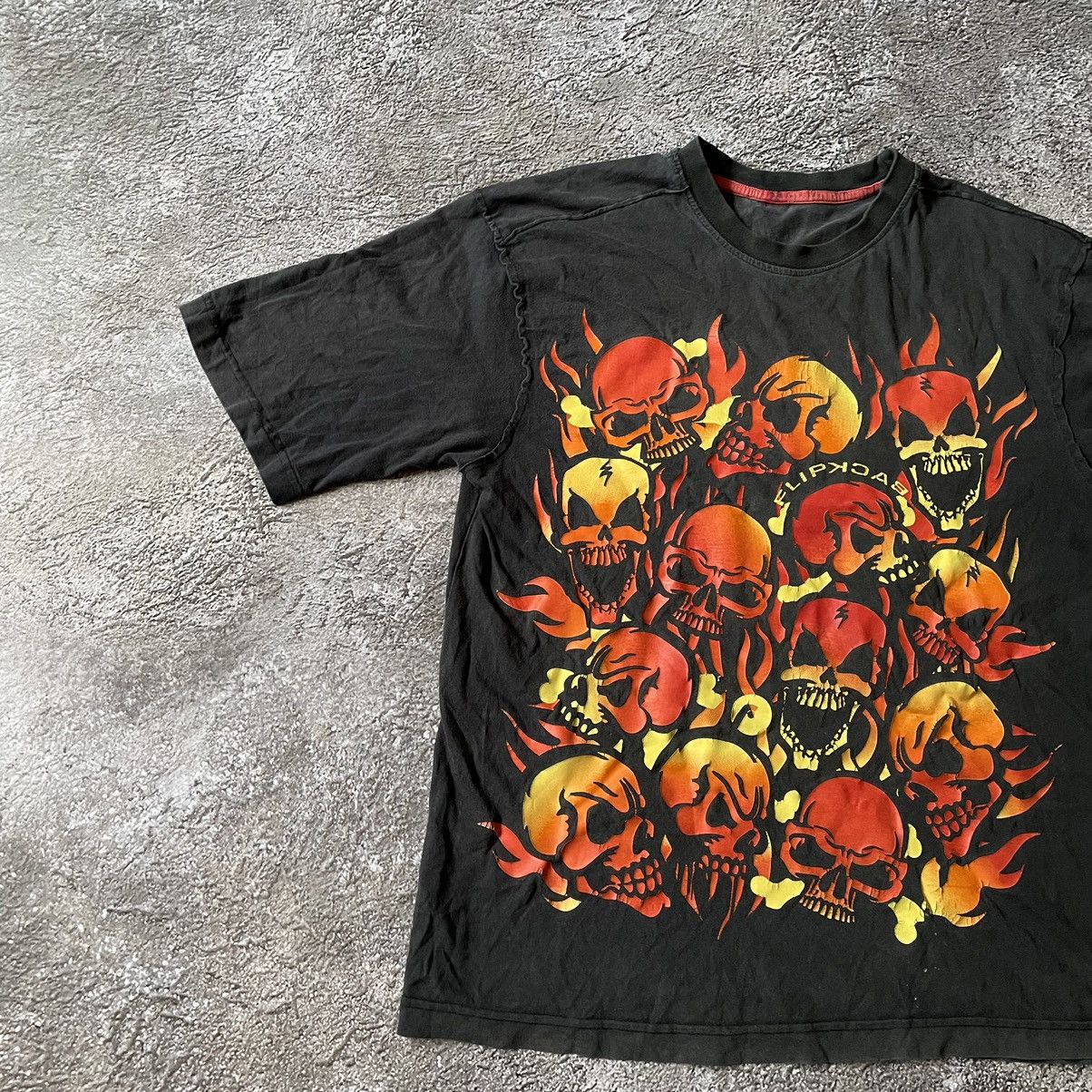 Band Tees Vintage Y2K Skeleton Scream FACE DEAD Skulls Tour Horror Tee Size US S / EU 44-46 / 1 - 4 Thumbnail
