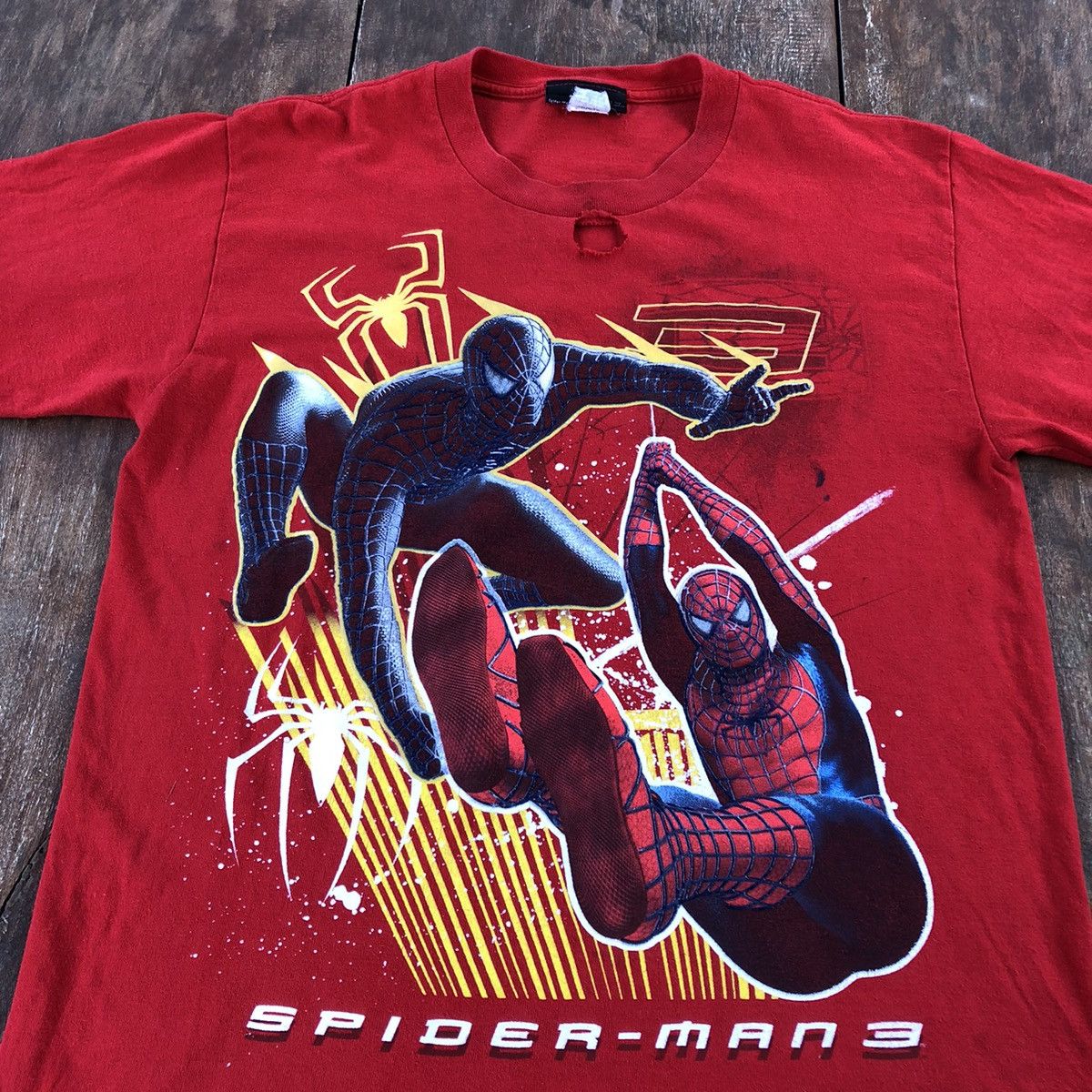 Spider-Man 3 T-Shirt Youth L Movie Promo Marvel Comics
