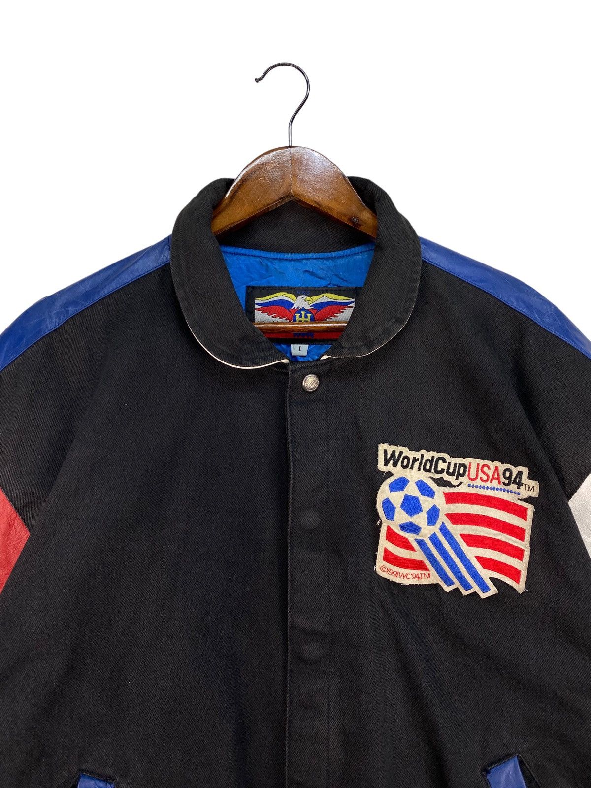 Jeff Hamilton Vintage Jeff Hamilton World Cup Usa 94 Varsity Jacket Size US L / EU 52-54 / 3 - 4 Thumbnail