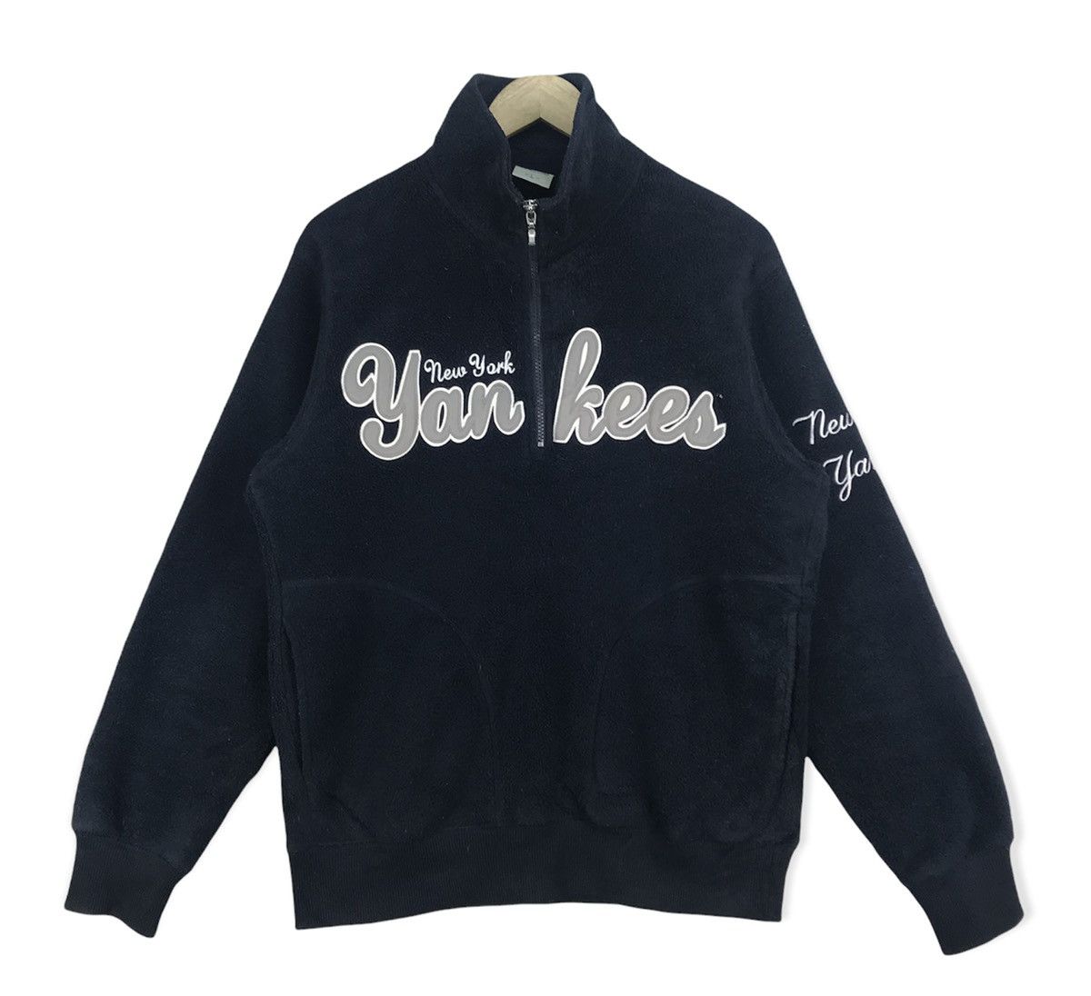 MLB Vintage New York Yankees Fleece Half Zip Size US L / EU 52-54 / 3 - 1 Thumbnail