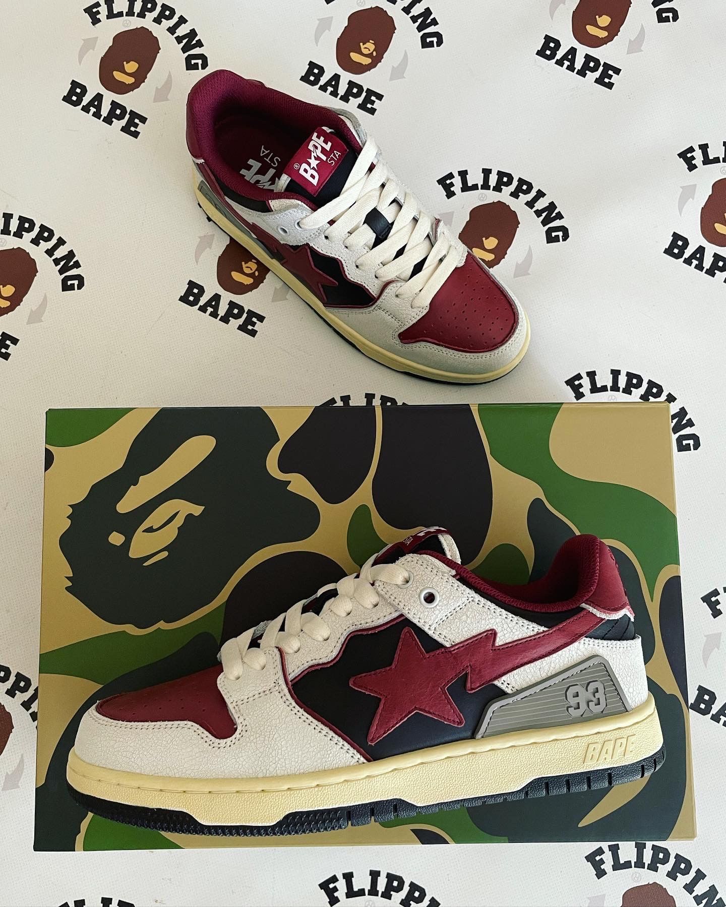 Bape BAPE SK8 STA 4 RED Size US 8.5 / EU 41-42 - 2 Thumbnail