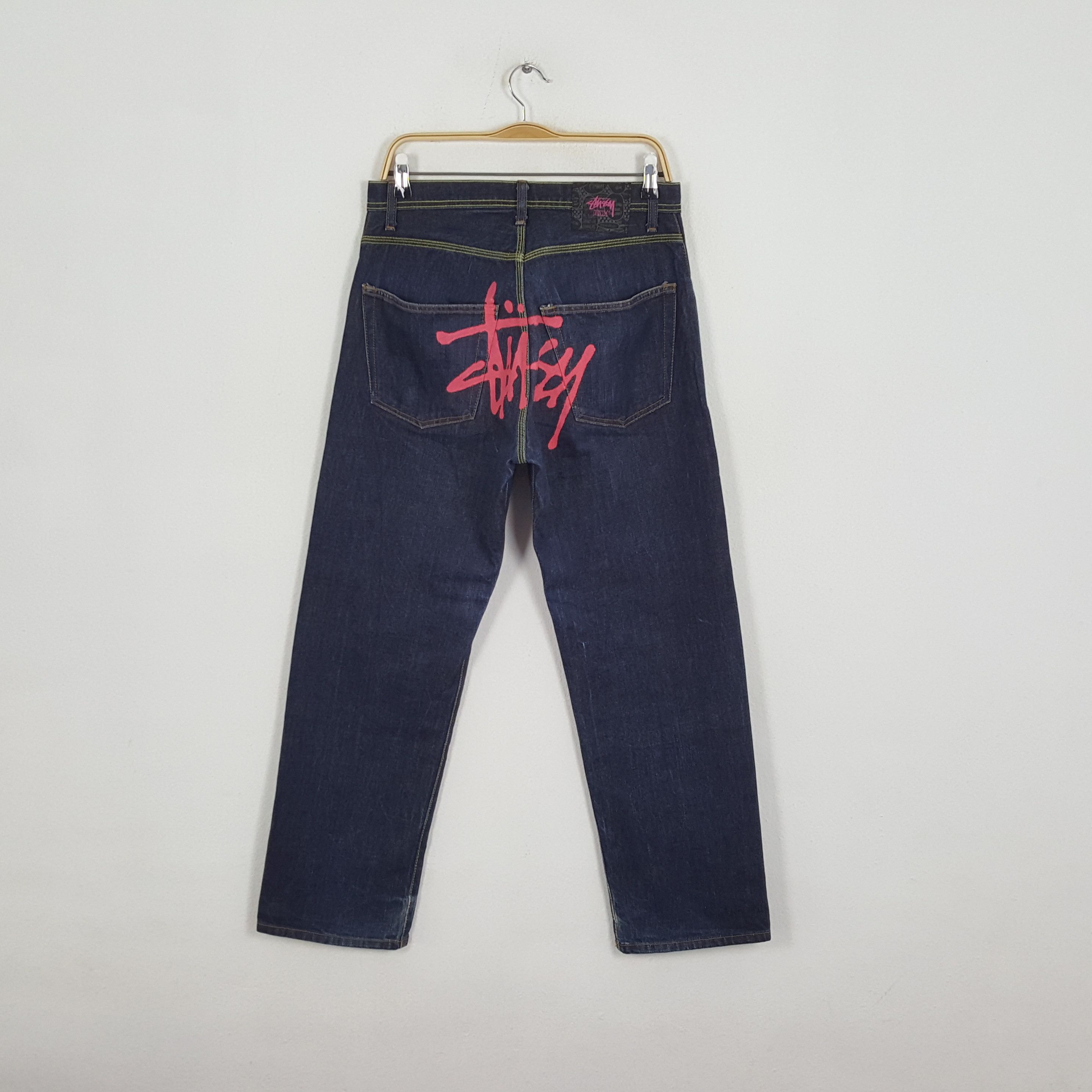 Stussy × Vintage Vintage STUSSY Streetwear Skateboard Logo Custom Style Jeans Size US 30 / EU 46 - 1 Thumbnail