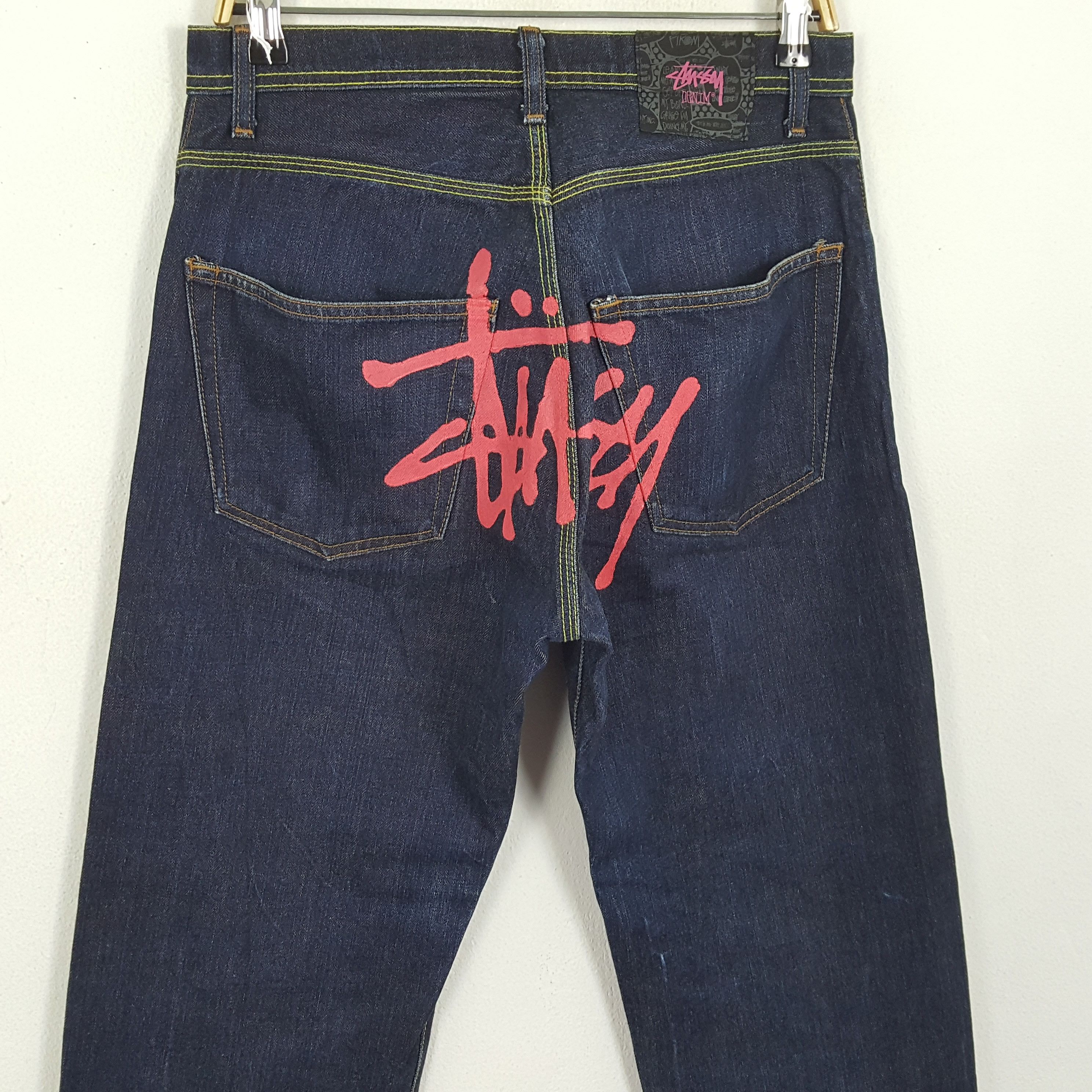 Stussy × Vintage Vintage STUSSY Streetwear Skateboard Logo Custom Style Jeans Size US 30 / EU 46 - 2 Thumbnail