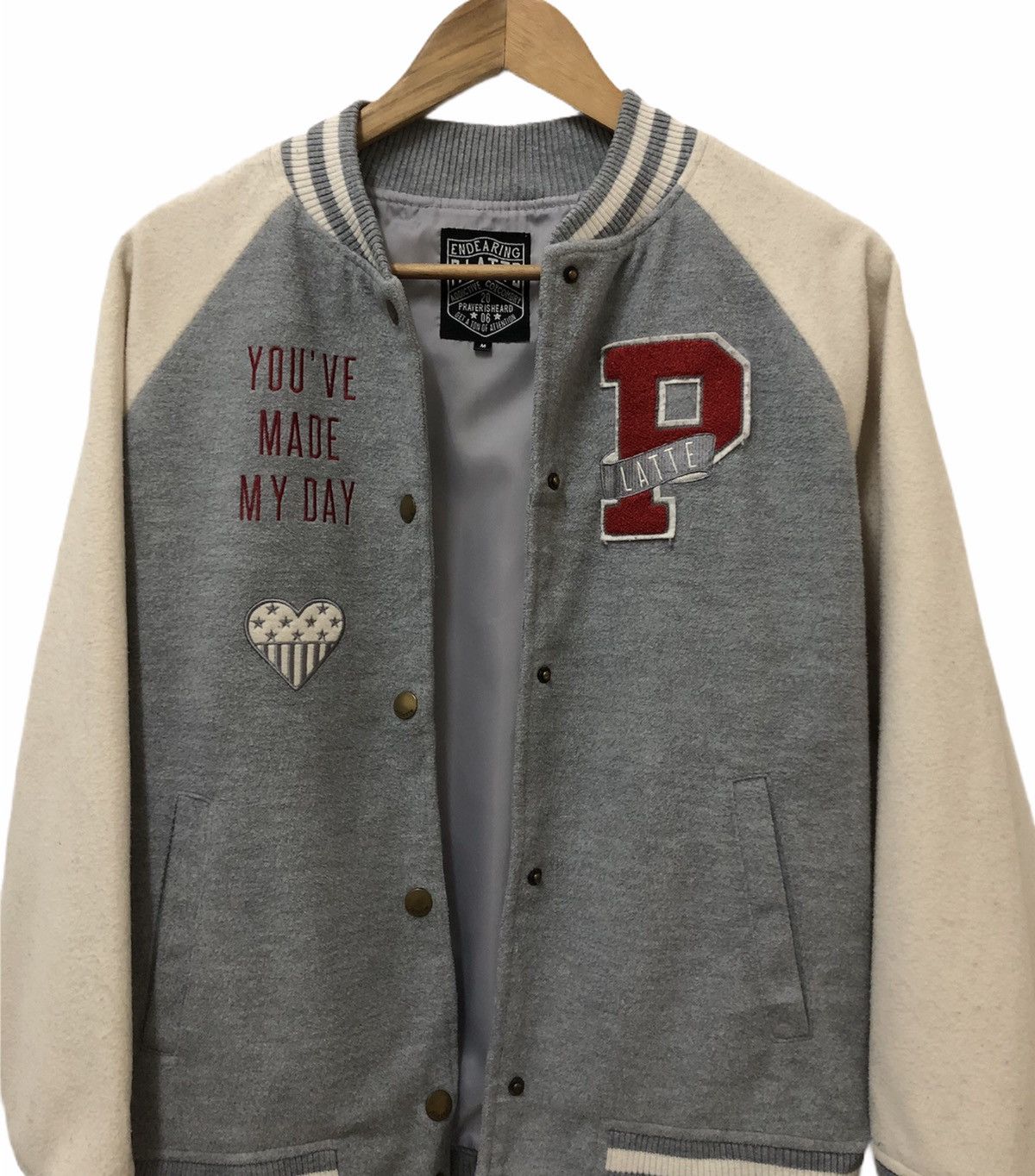Japanese Brand Vintage Japanese Patchwork Varsity Jacket Size US M / EU 48-50 / 2 - 2 Thumbnail