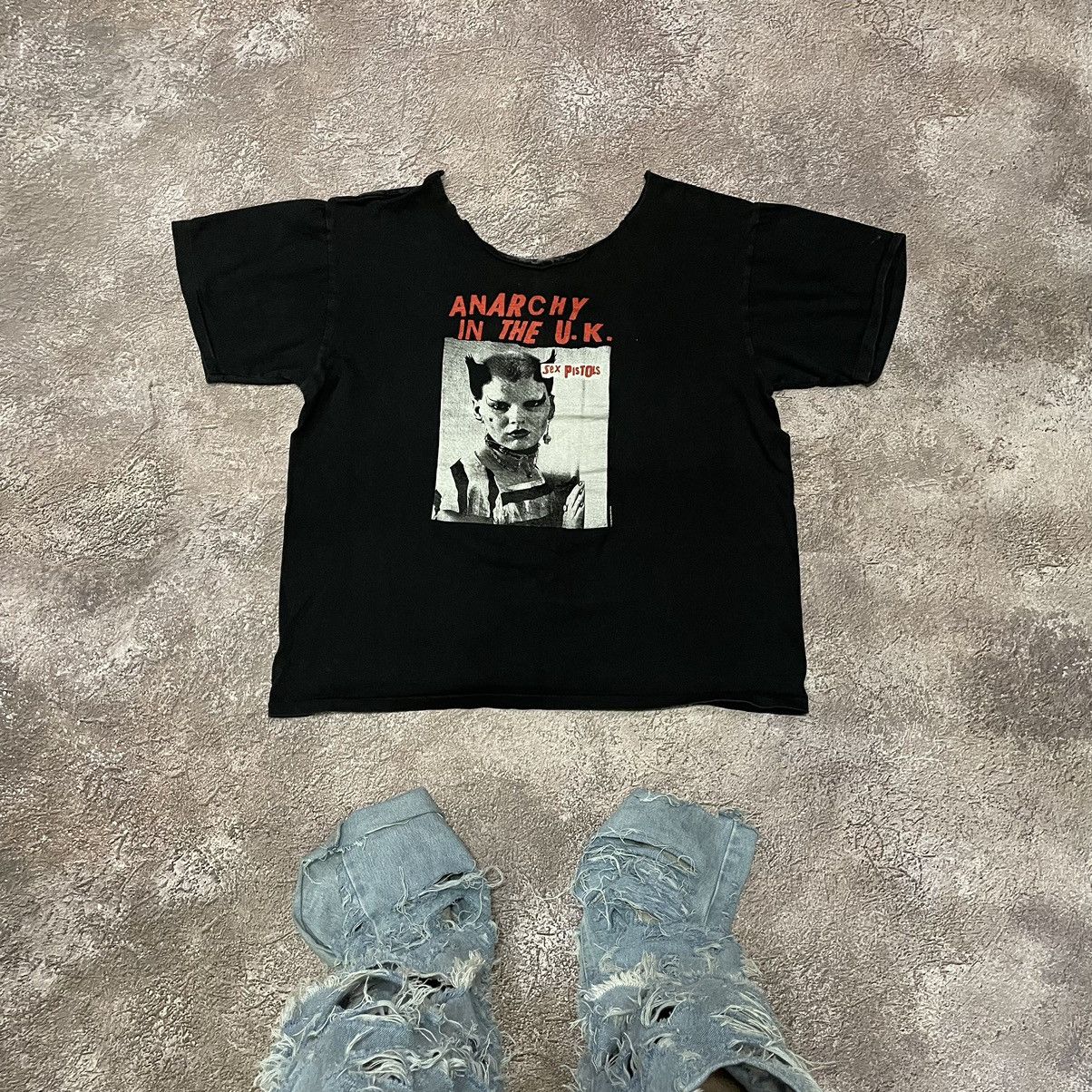 Vintage Vintage Y2K Anarchy Graphic Tee Punk Underground Black L Size US L / EU 52-54 / 3 - 1 Thumbnail