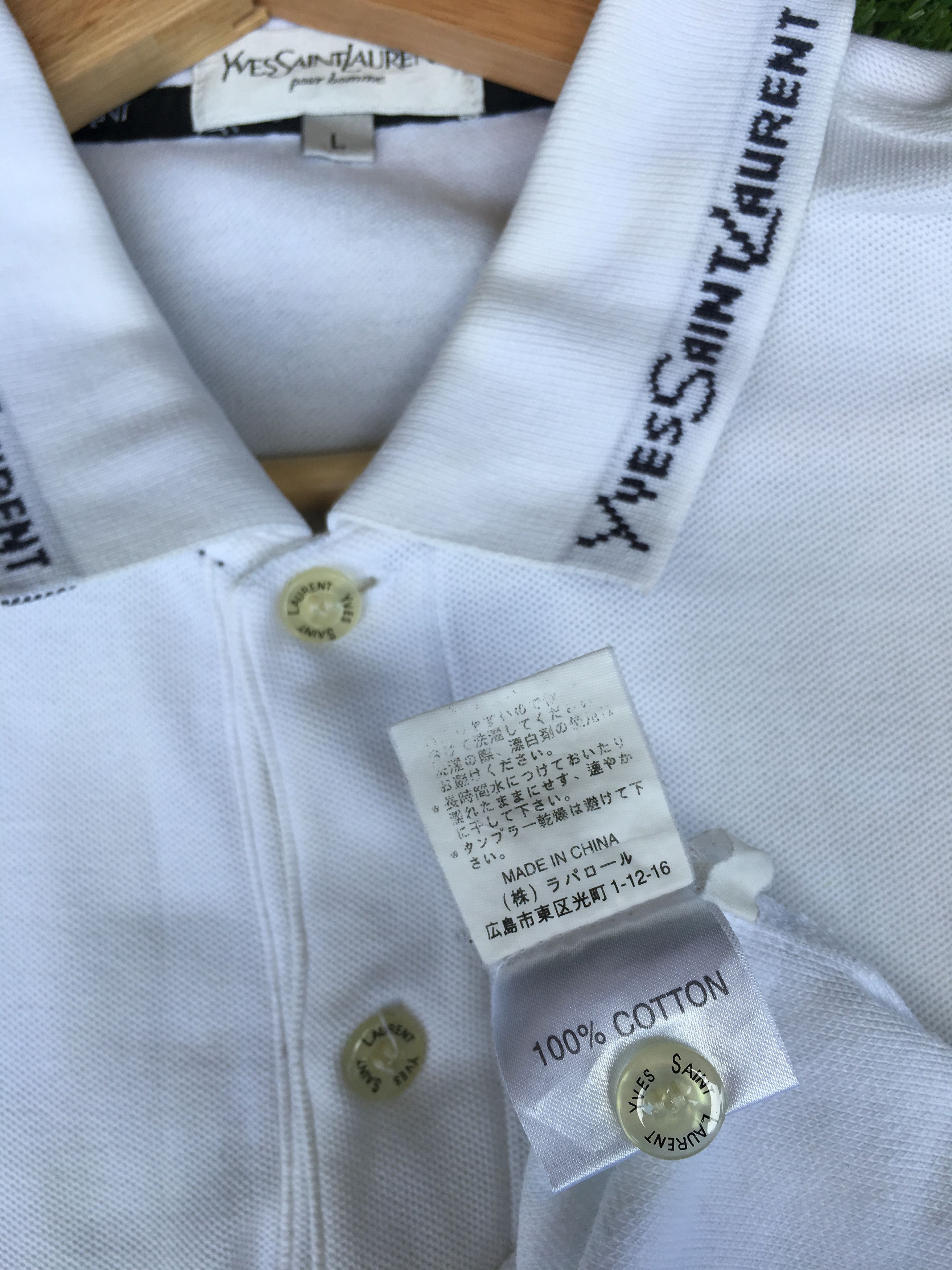 Yves Saint Laurent Vintage Yves Saint Laurent Longsleeve Polo Shirt Size US L / EU 52-54 / 3 - 13 Thumbnail