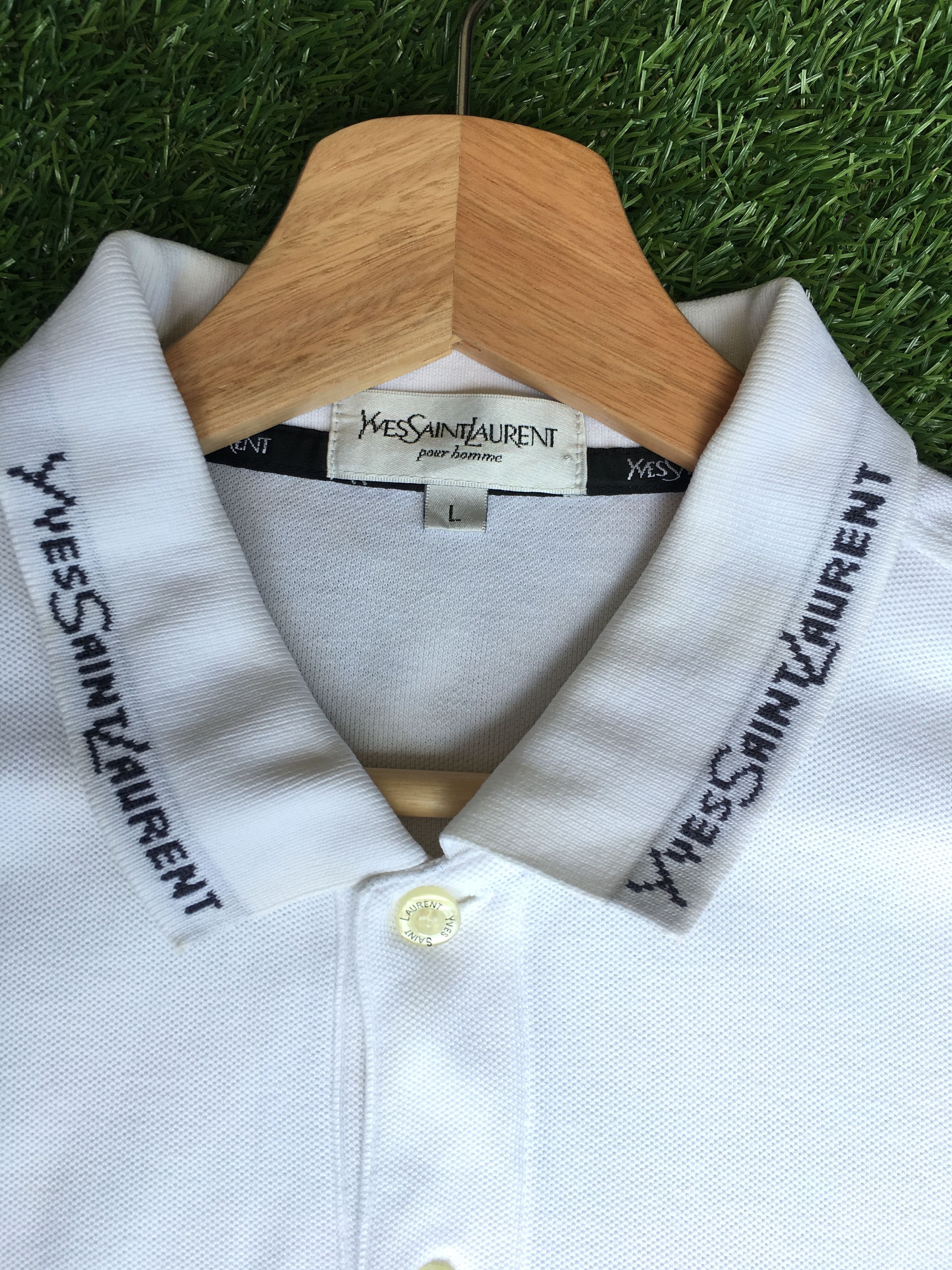 Yves Saint Laurent Vintage Yves Saint Laurent Longsleeve Polo Shirt Size US L / EU 52-54 / 3 - 7 Thumbnail