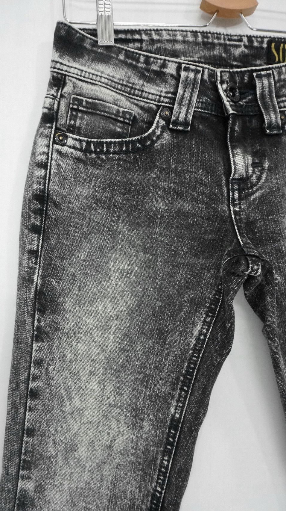 Edwin EDWIN SOMETHING Acid Wash Women's Skinny Jeans Size 28" / US 6 / IT 42 - 3 Thumbnail
