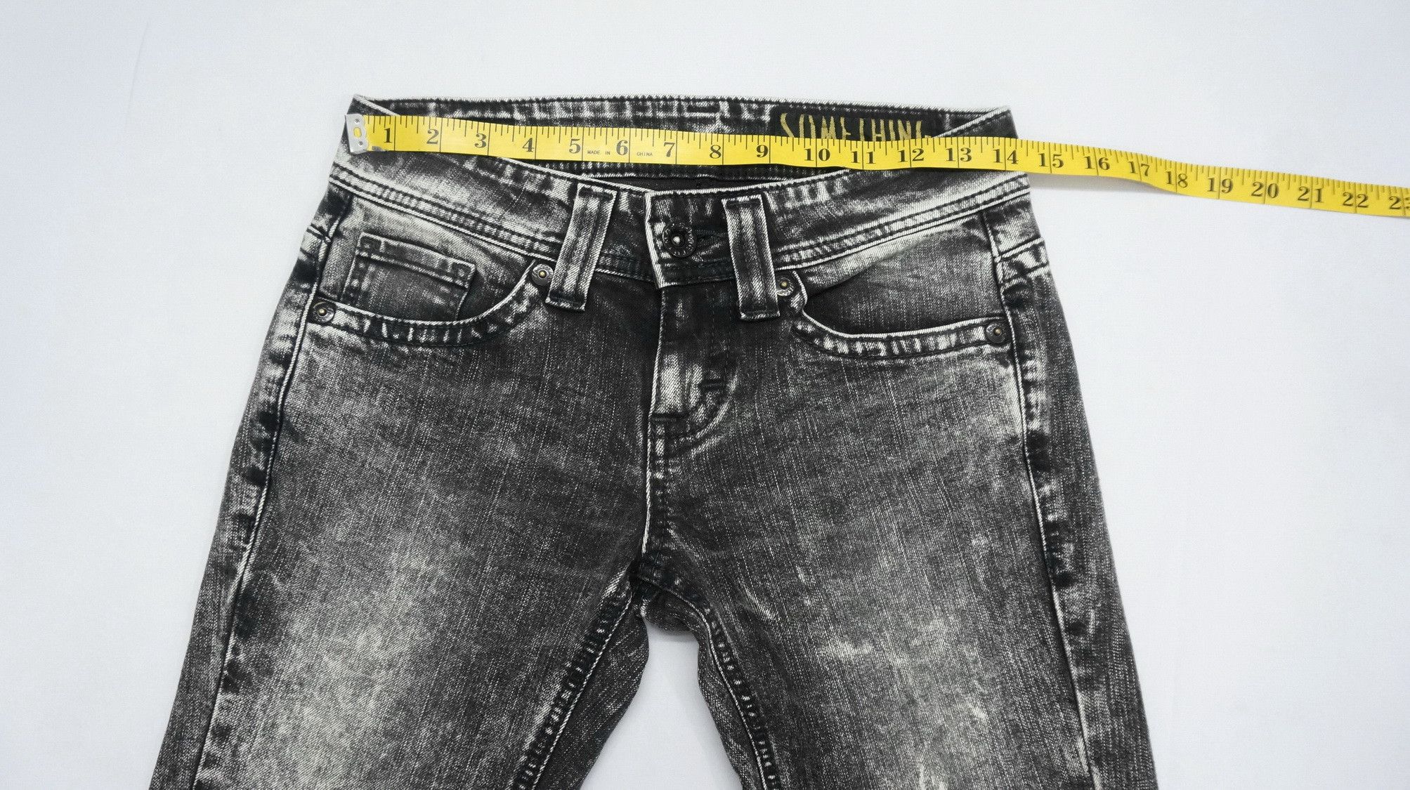 Edwin EDWIN SOMETHING Acid Wash Women's Skinny Jeans Size 28" / US 6 / IT 42 - 9 Thumbnail