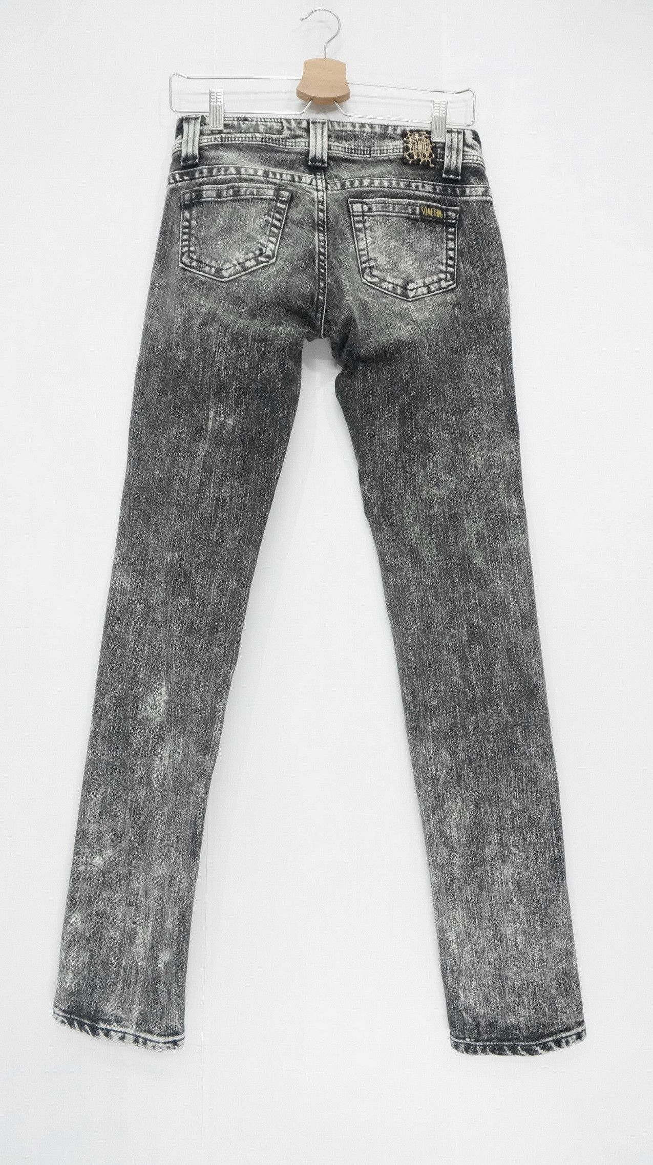 Edwin EDWIN SOMETHING Acid Wash Women's Skinny Jeans Size 28" / US 6 / IT 42 - 2 Thumbnail