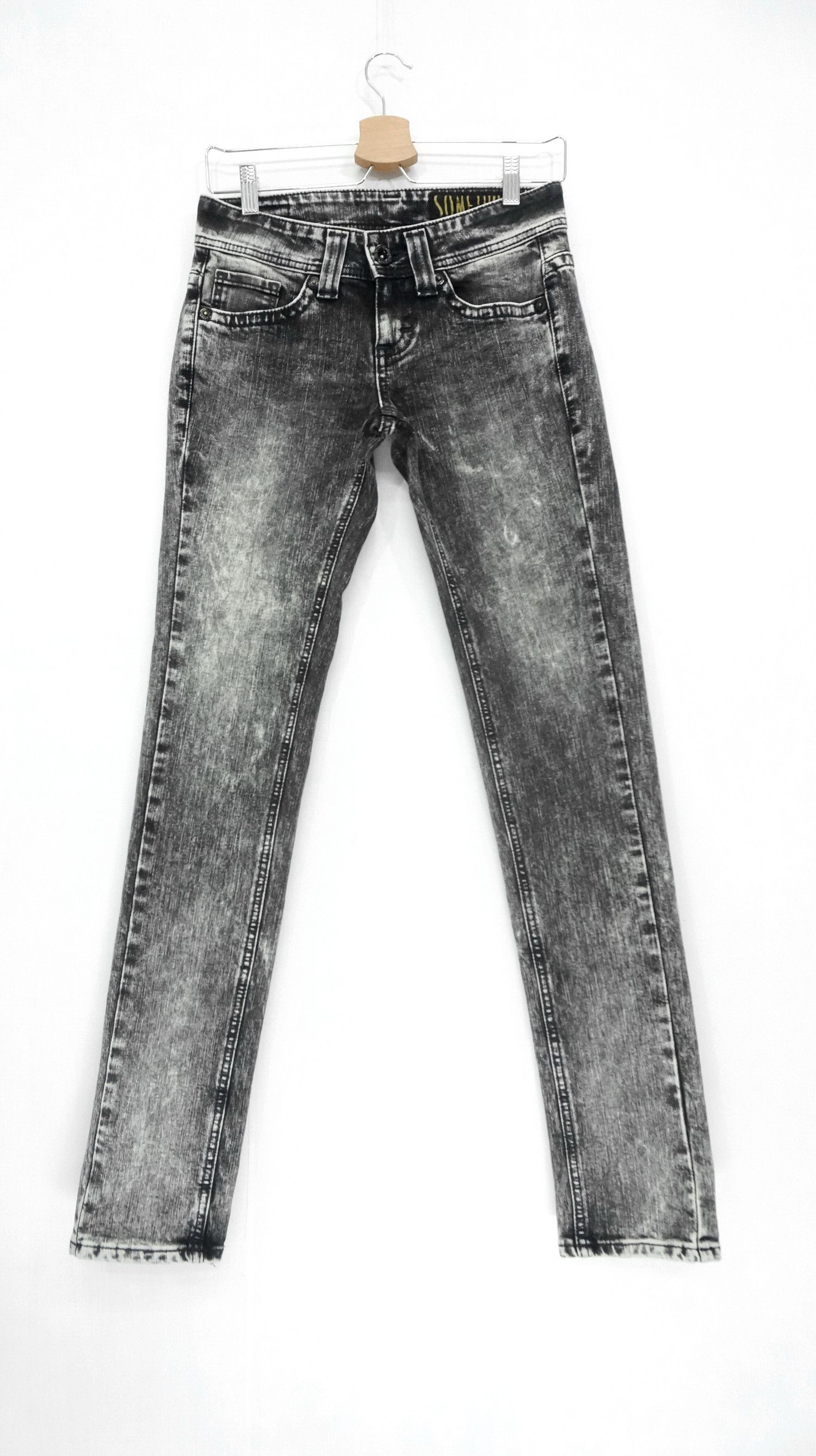 Edwin EDWIN SOMETHING Acid Wash Women's Skinny Jeans Size 28" / US 6 / IT 42 - 1 Thumbnail